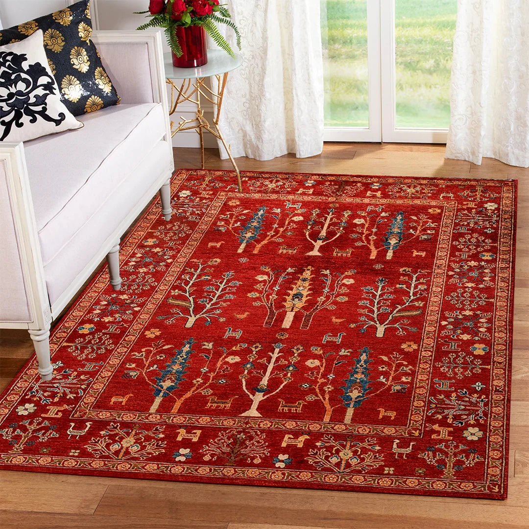 Tree and Animal Motifs - Aladdinrugs