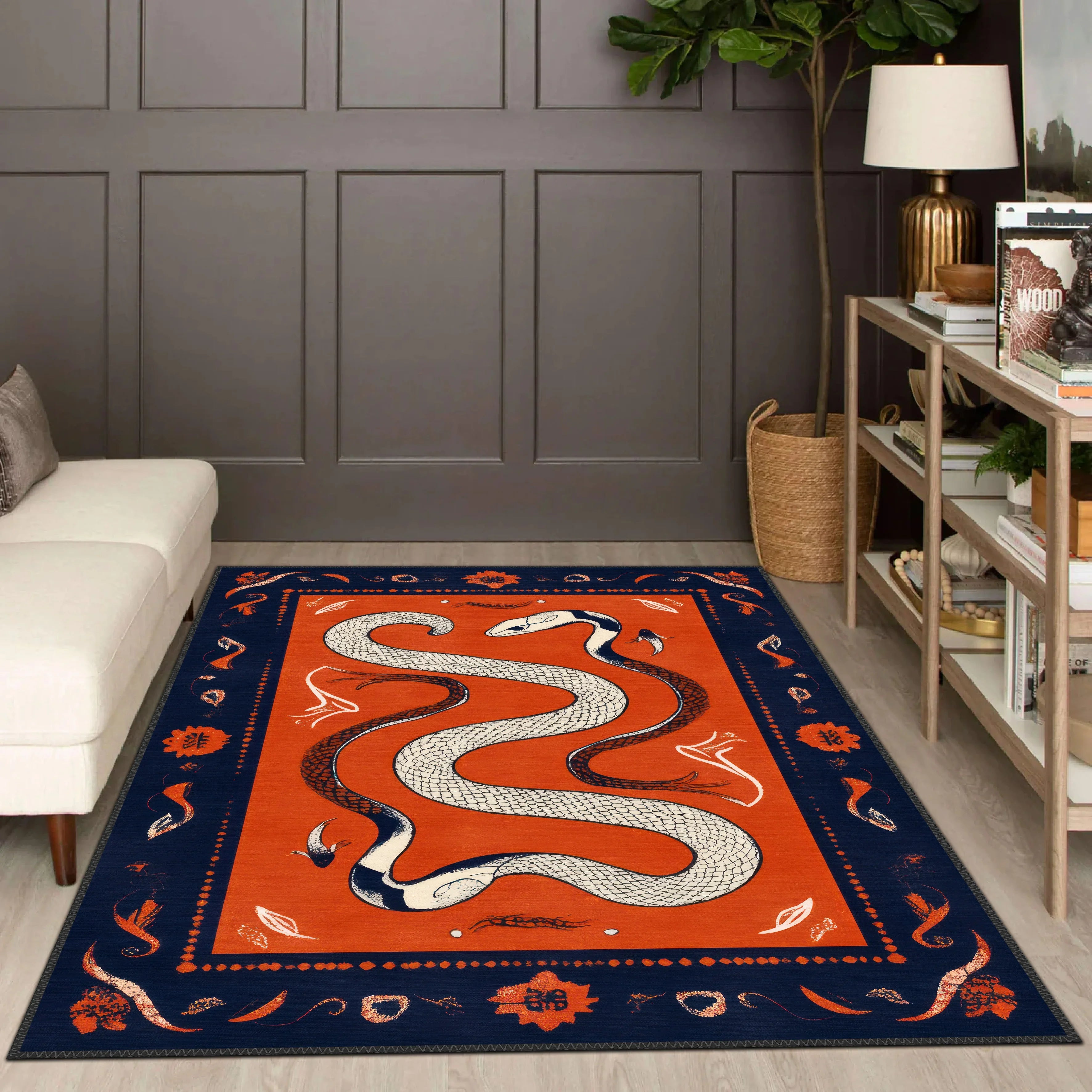 Majestic Serpent Rug - Aladdinrugs
