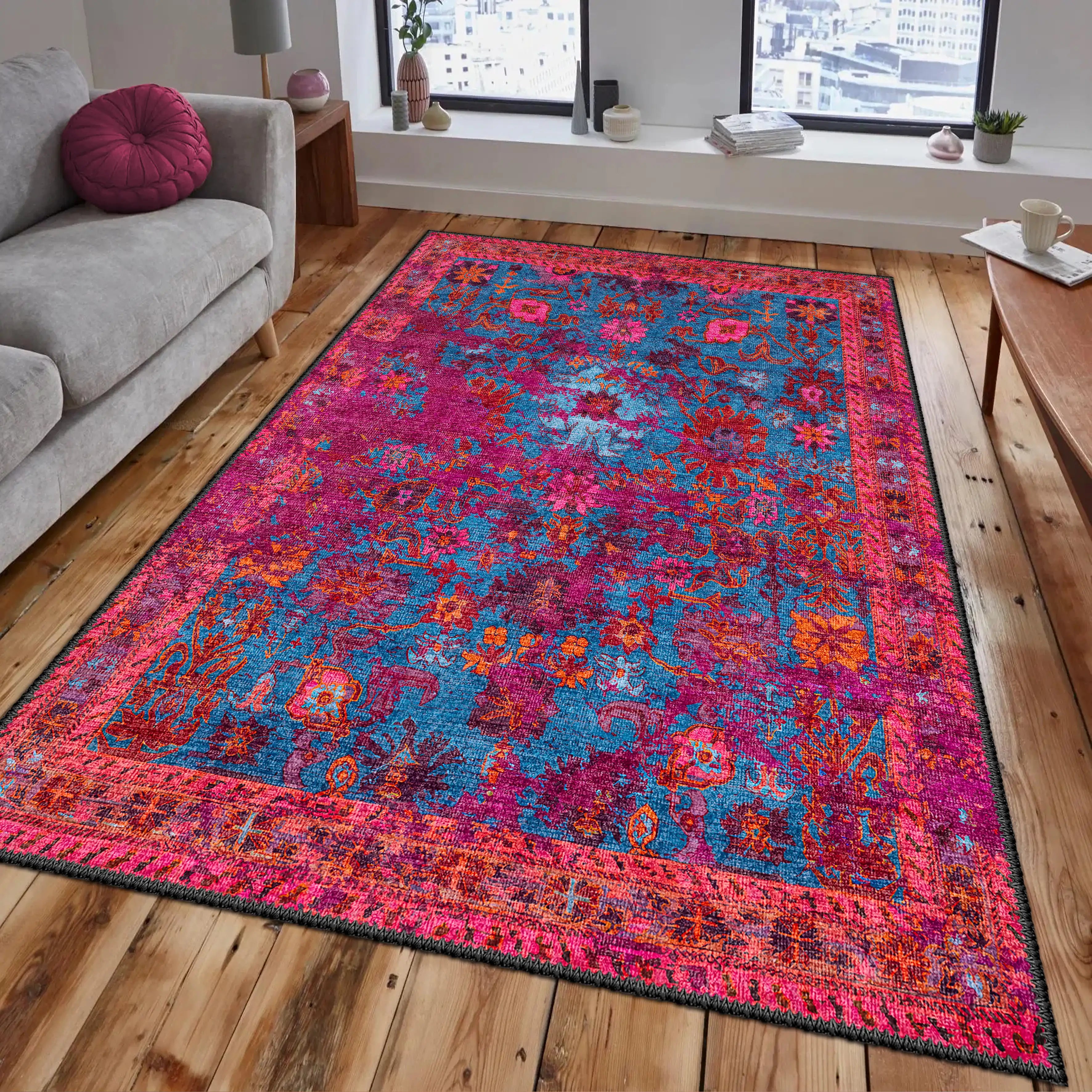 Vibrant Artistic Rug - Aladdinrugs