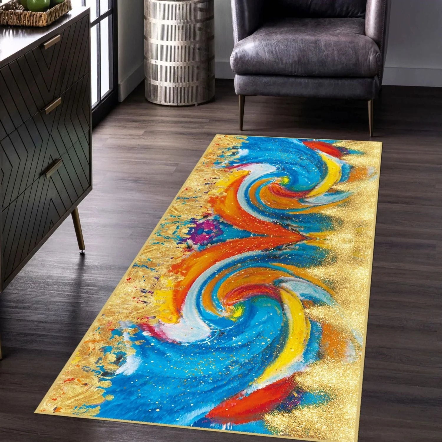 Dynamic Art Runner - Aladdinrugs
