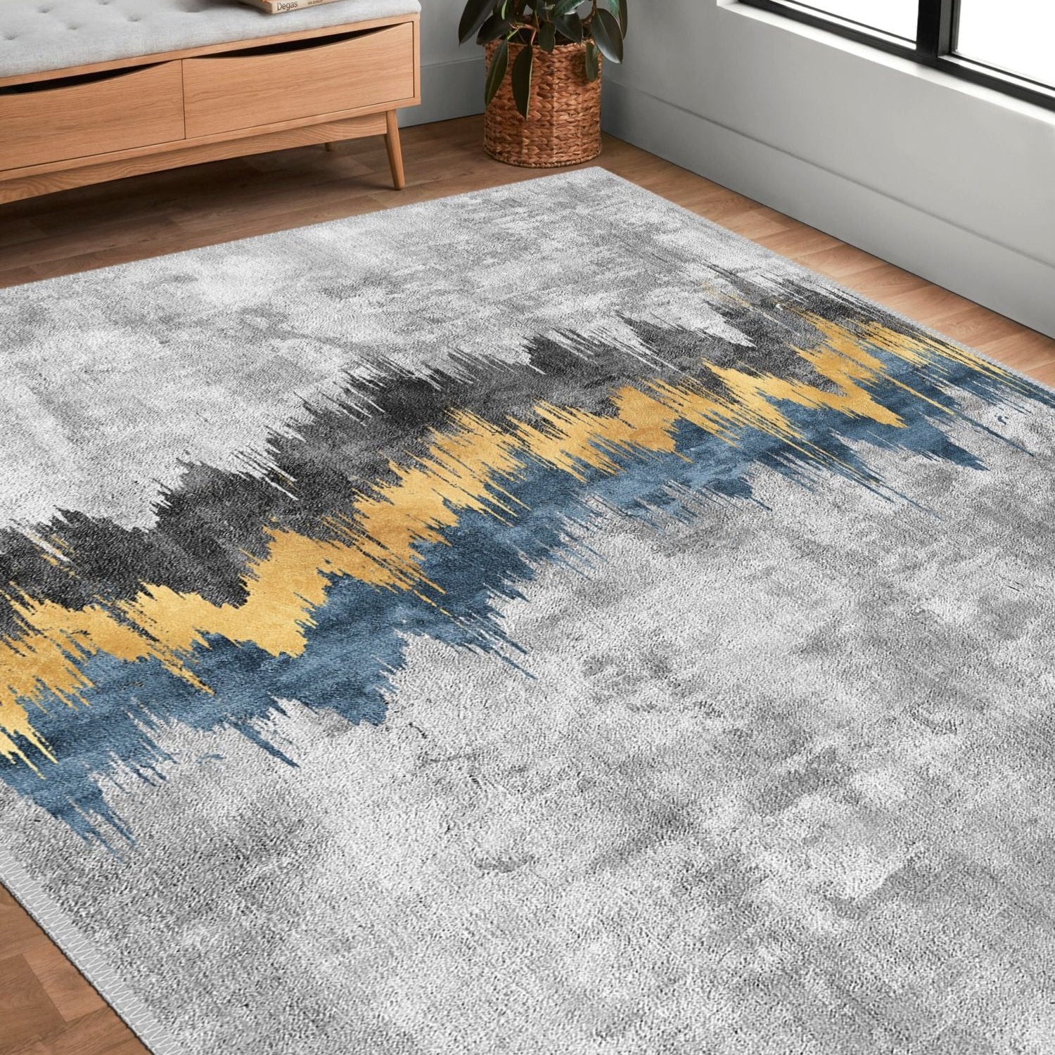 Modern Gray Runner - Aladdinrugs