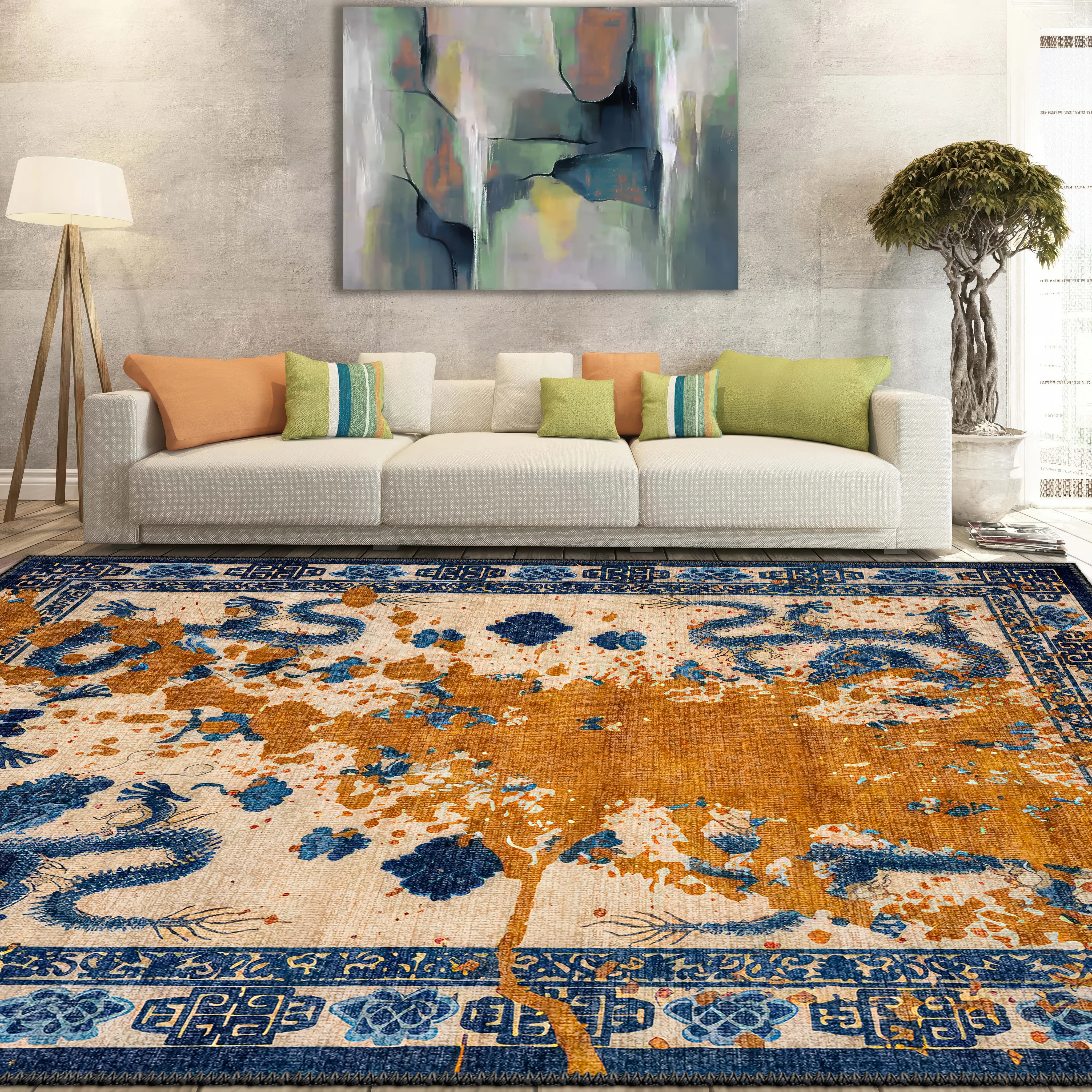 Oriental Dragon Rug - Aladdinrugs
