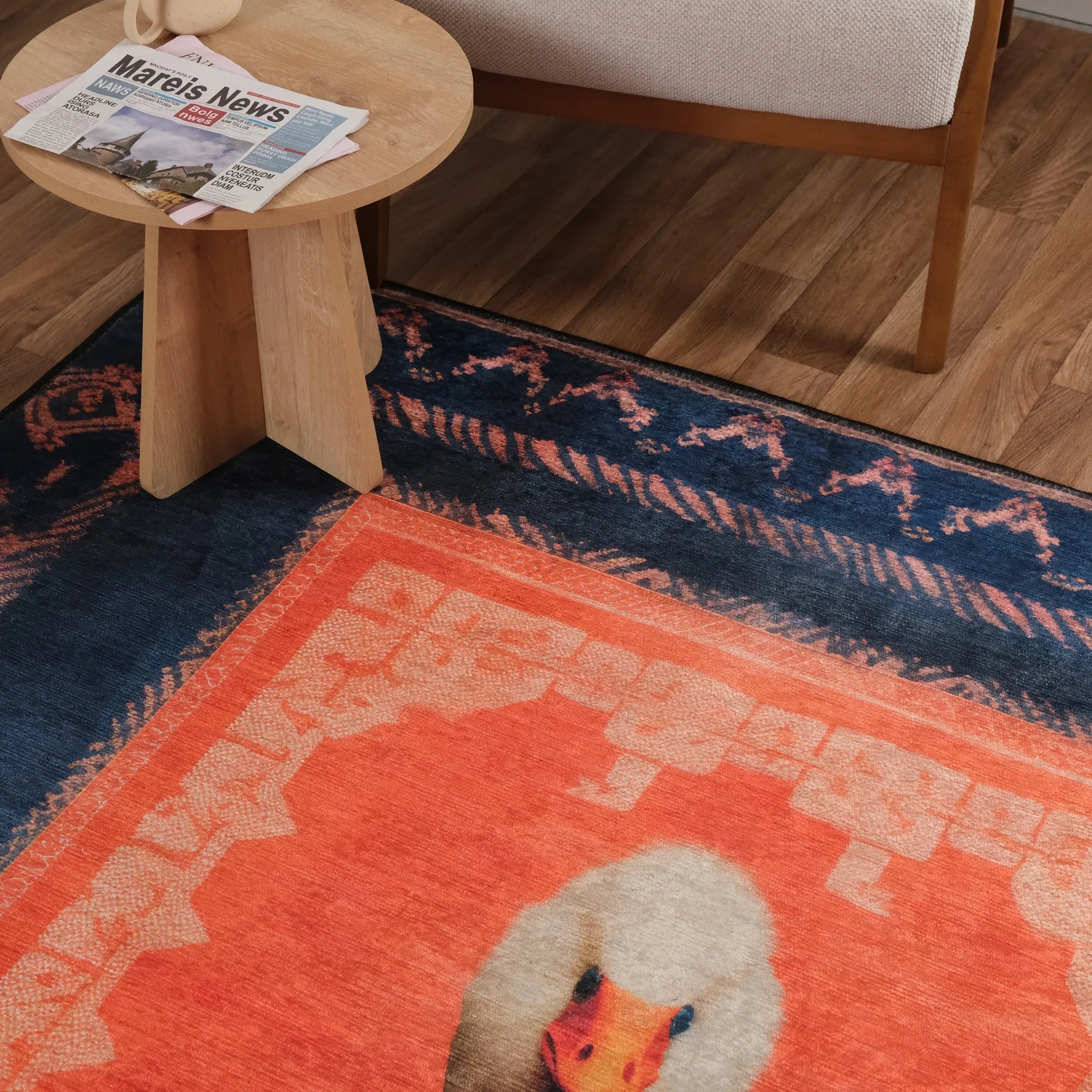 Artistic Goose Portrait Rug - Aladdinrugs
