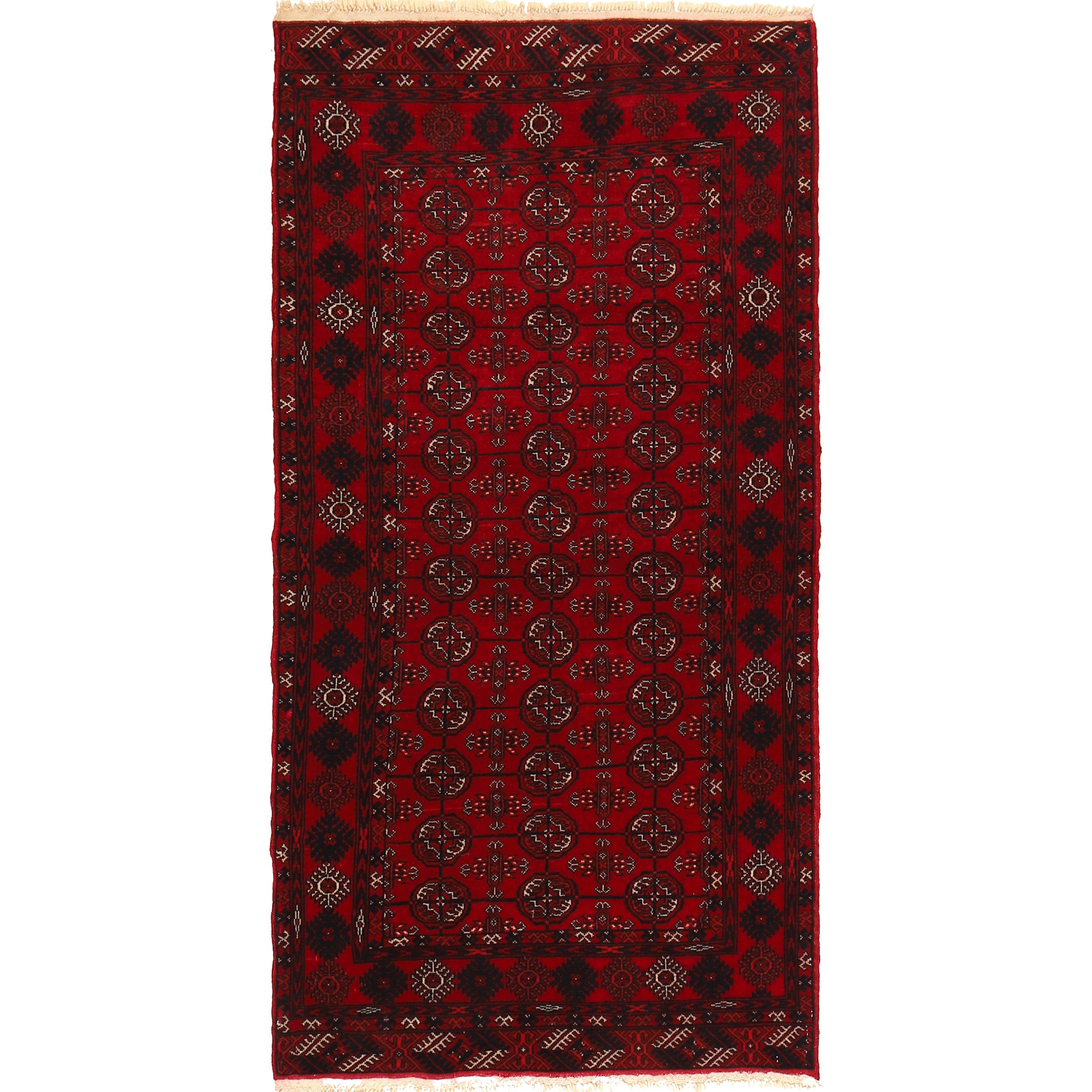 Handmade Bokhara Wool Runner 87 x 172 cm (ID G22927)