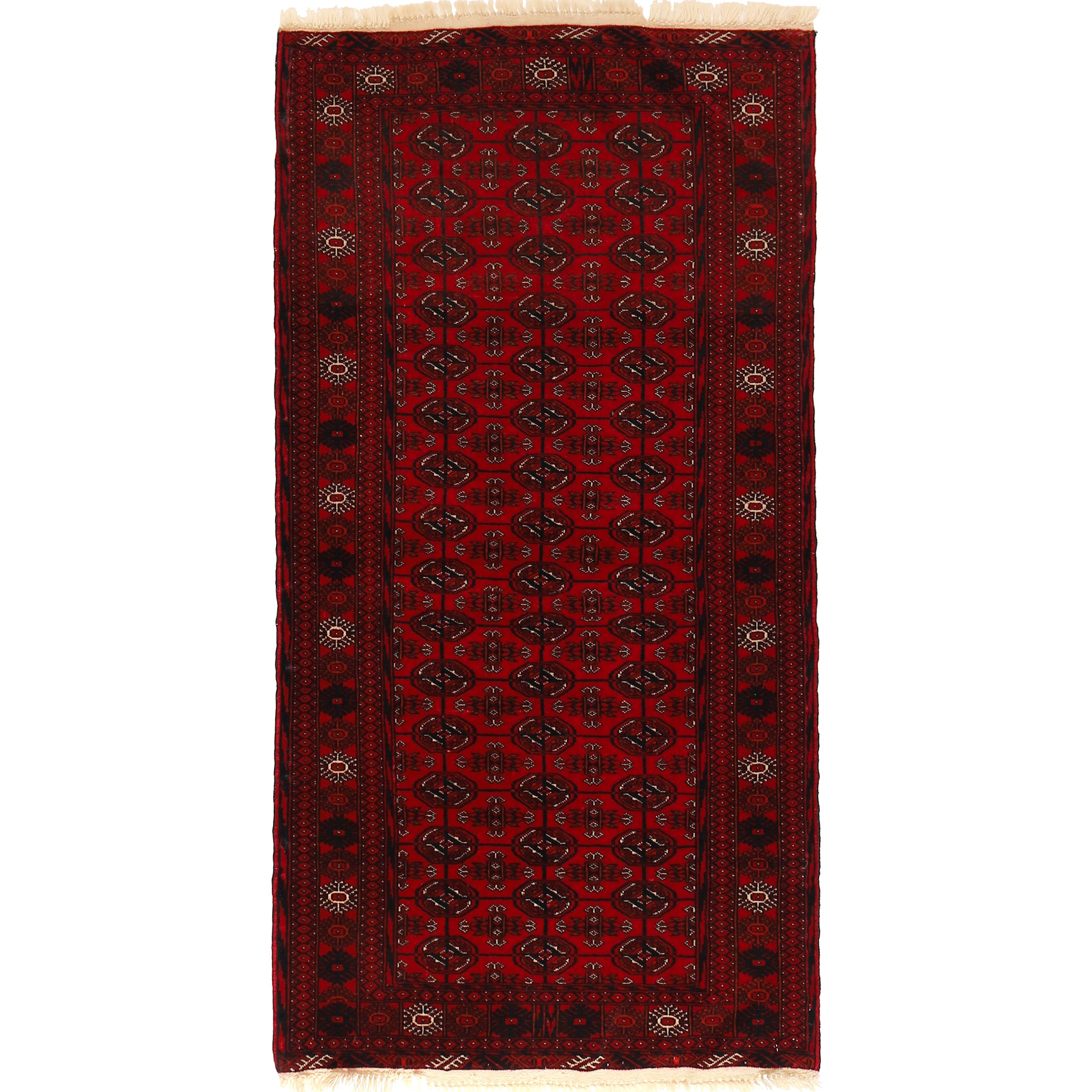 Handmade Bokhara Wool Runner 83 x 166 (cm) (ID G22928)