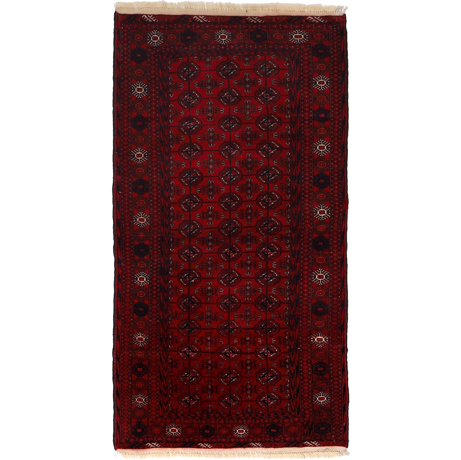 Handmade Wool Bokhara Rug 88 x 166 cm (ID G22932)