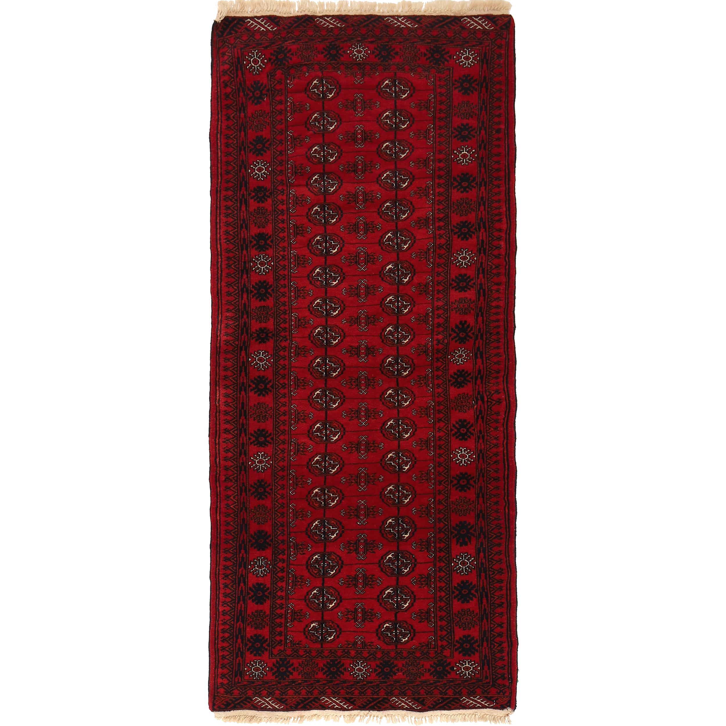 Premium Handmade Bokhara Wool Runner Rug 79 x 191cm (ID G22933)
