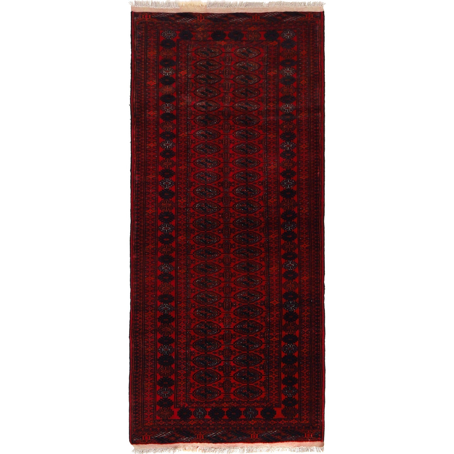 Handmade Bokhara Wool Runner Rug 31.5x72.8in (ID G22935)