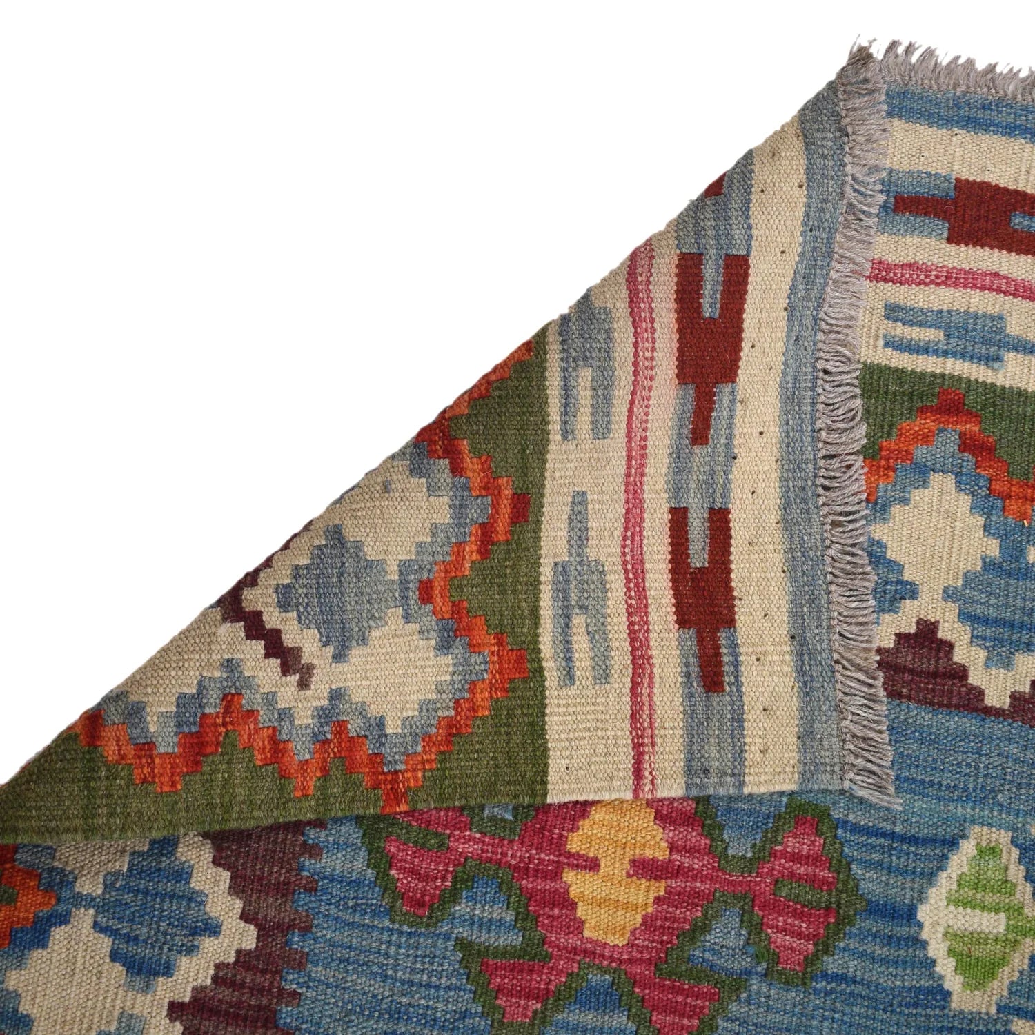 Handmade Natural Wool Kilim Rug 180 × 240 cm – No. G31562