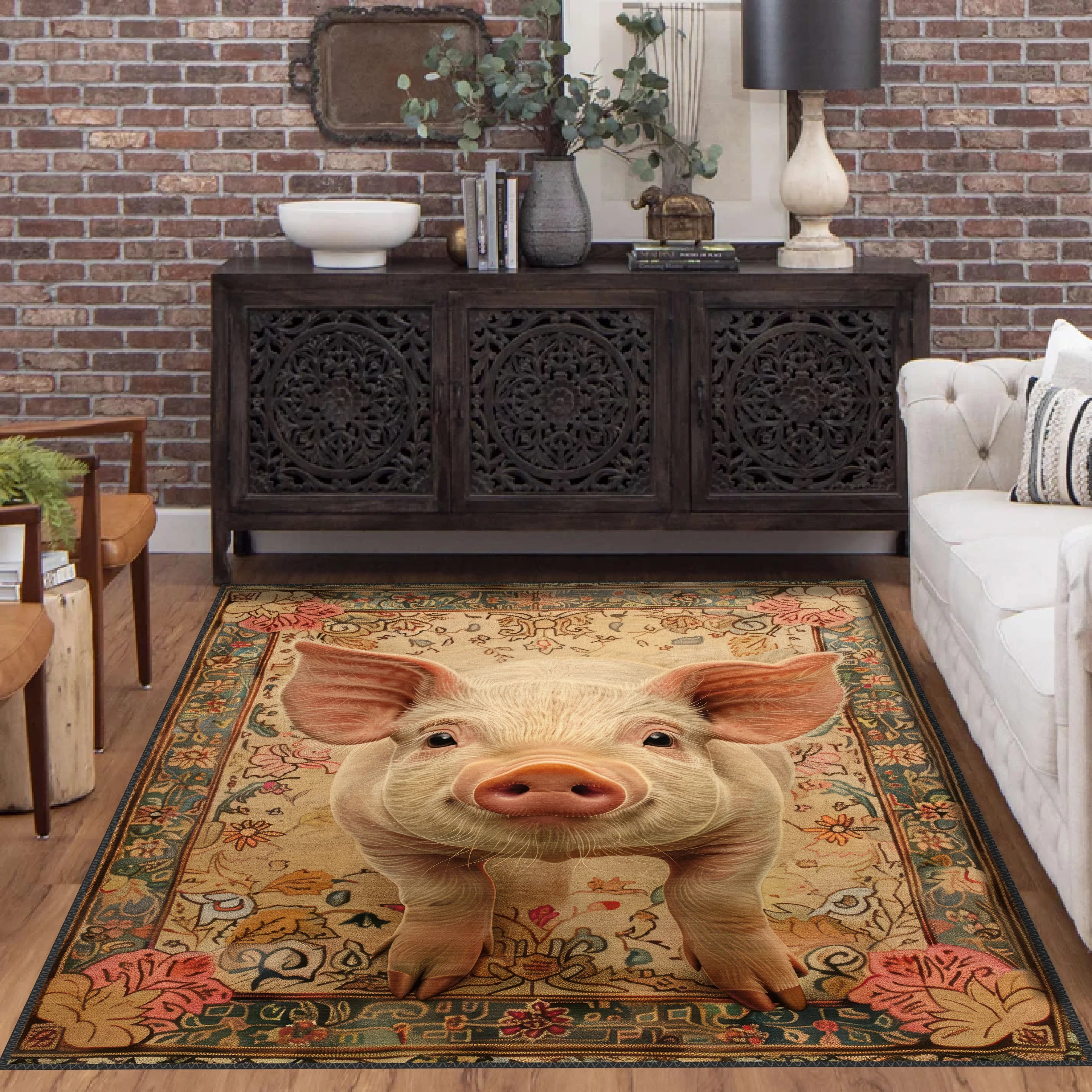 Charming Piglet Rug - Aladdinrugs