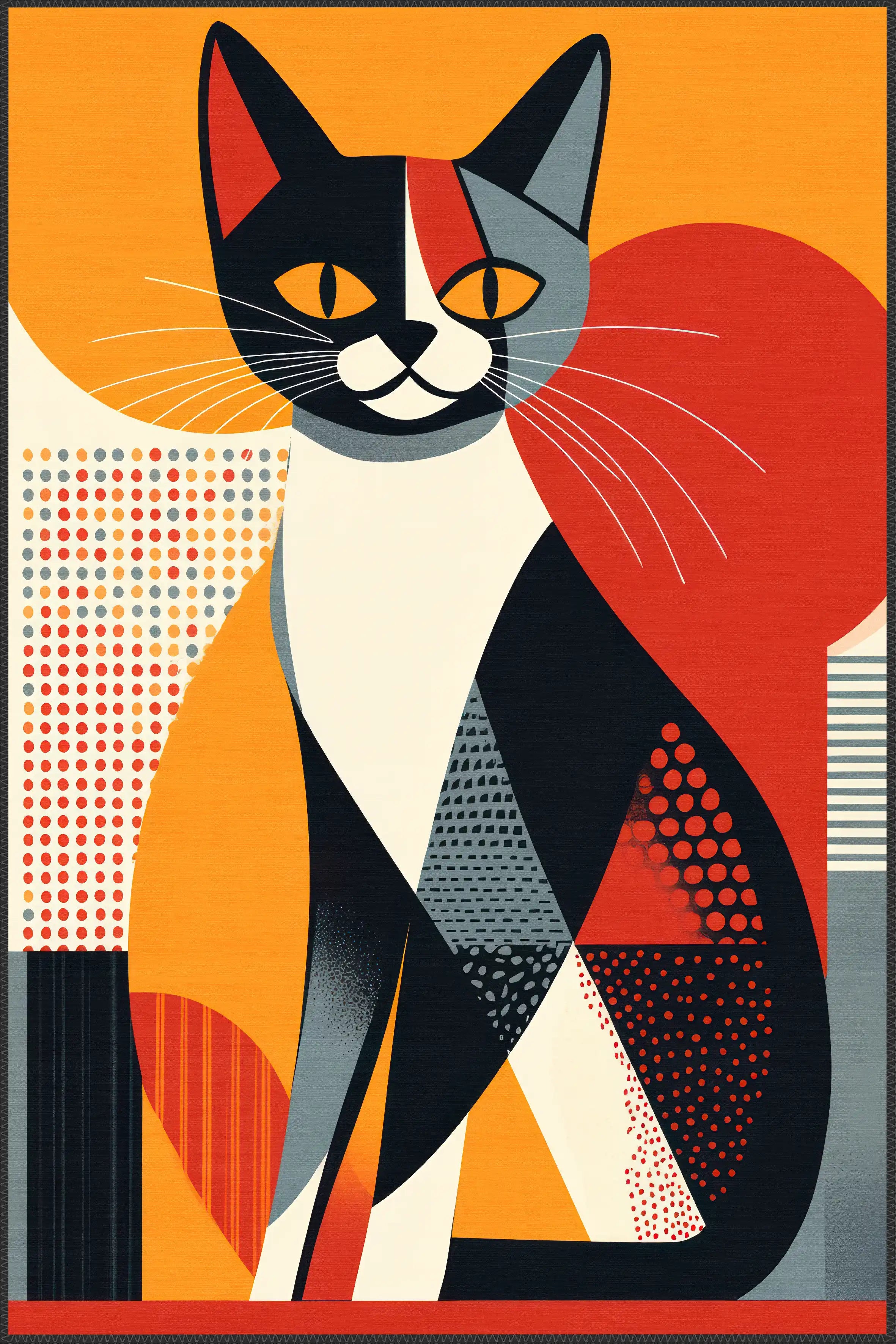 Artistic Cat Carpet - Aladdinrugs