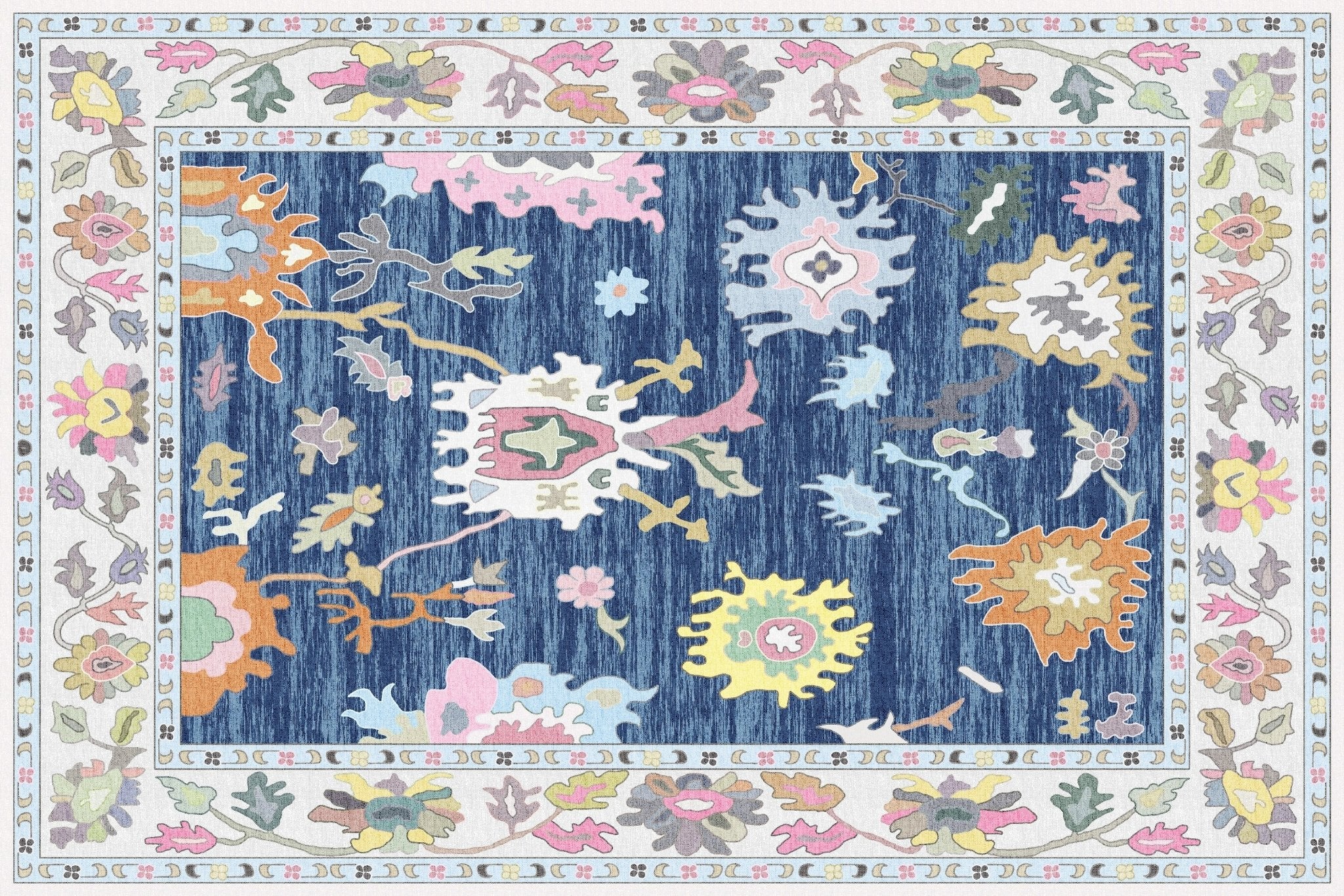 Navy Oushak Rug - Aladdinrugs