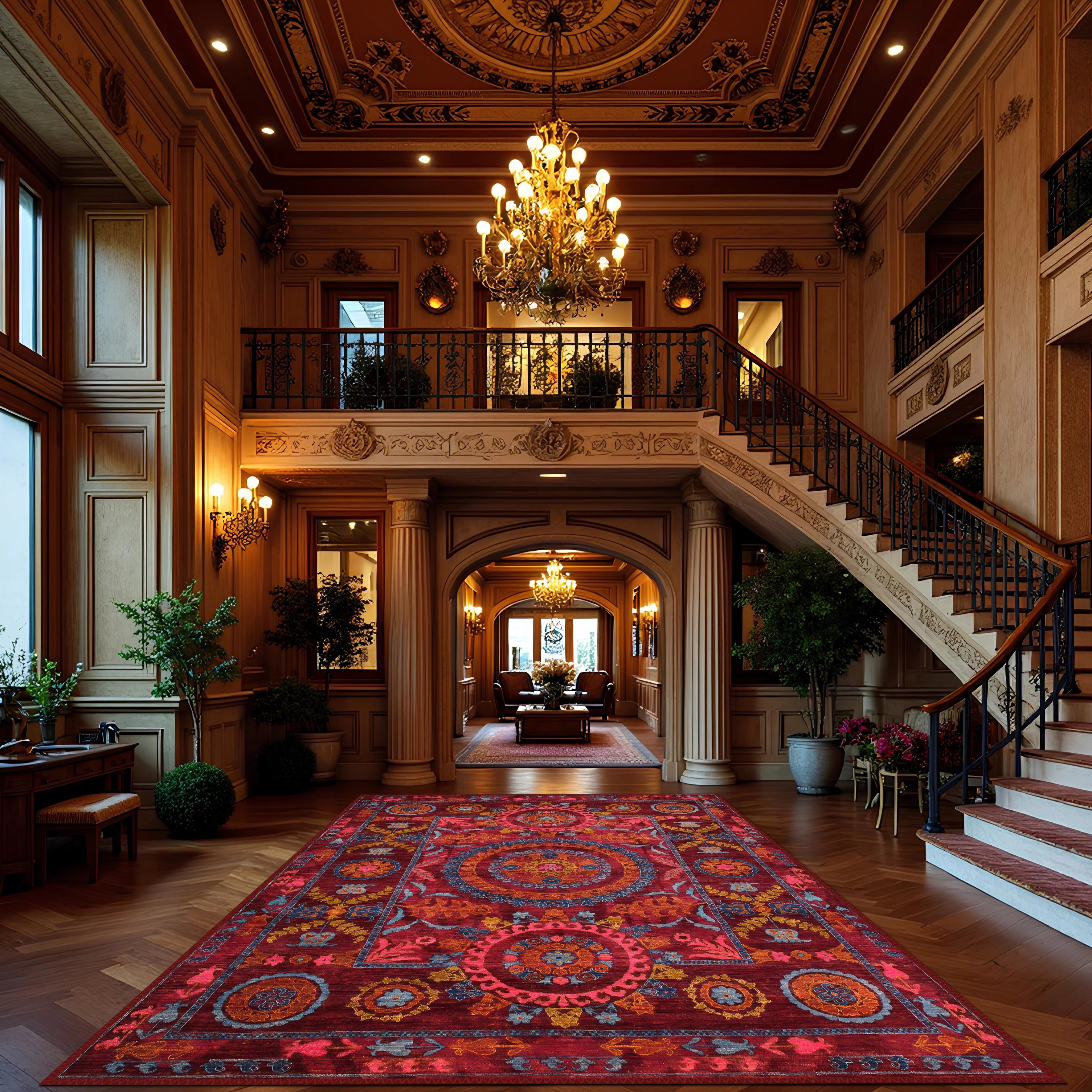 Opulent Red Carpet - Aladdinrugs