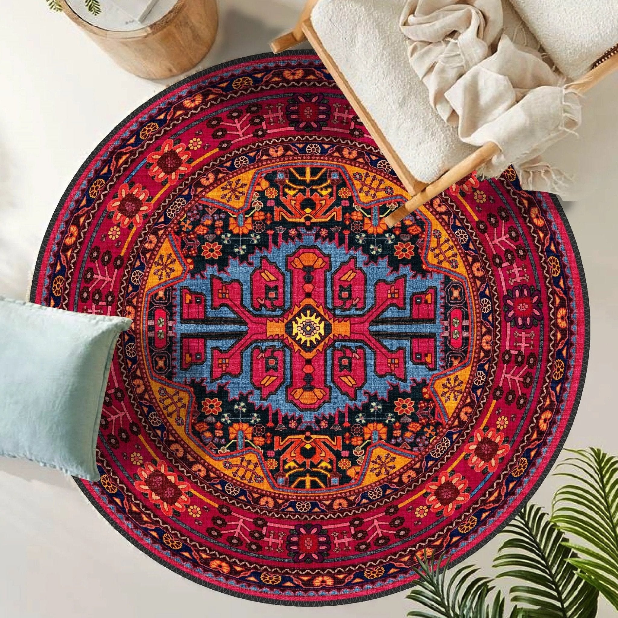 Vibrant Persian Style Bold Rug - Aladdinrugs