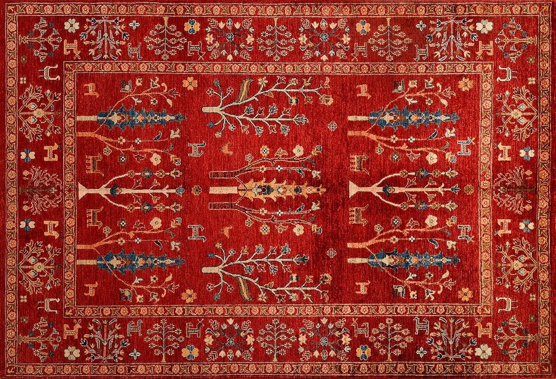 Tree and Animal Motifs - Aladdinrugs