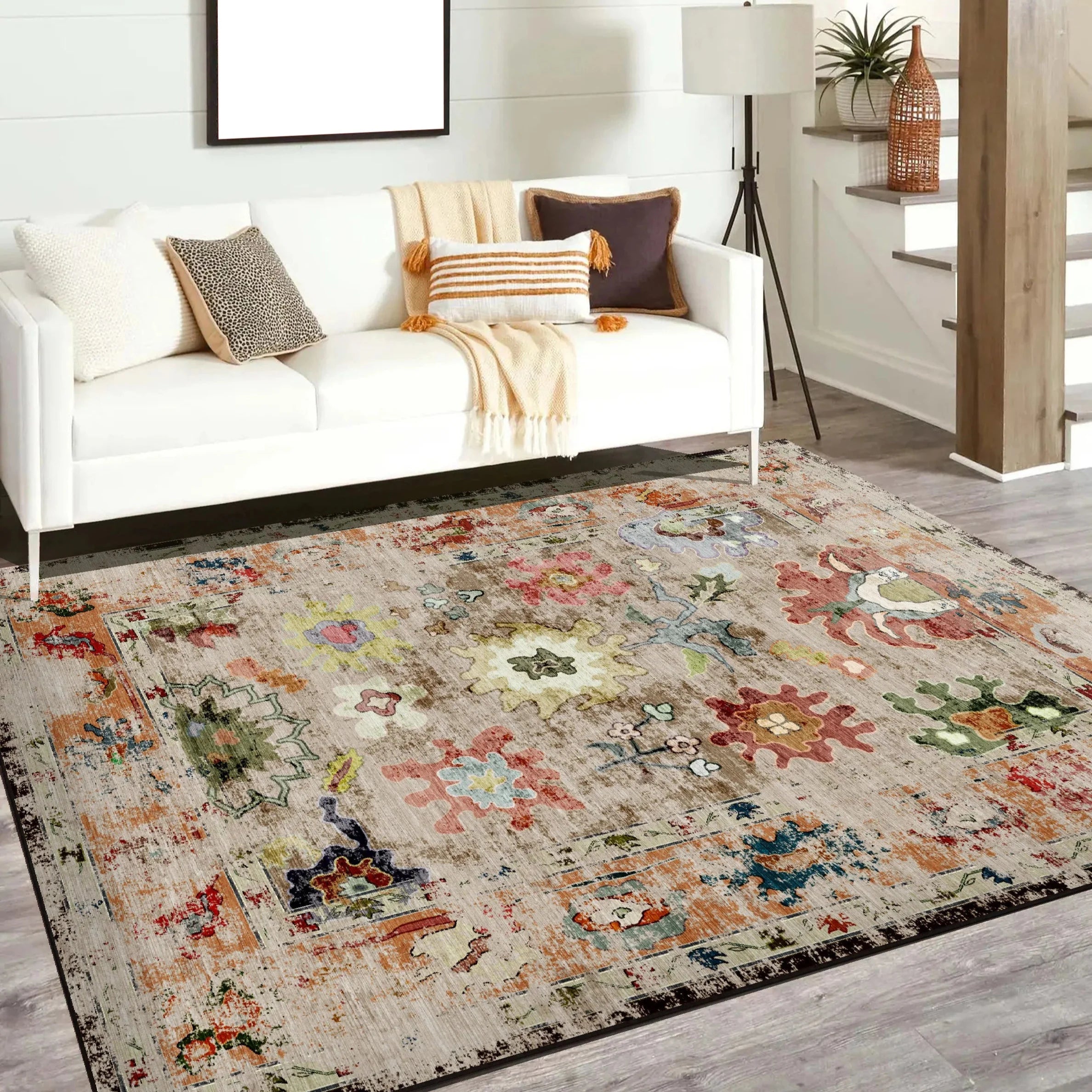 Rustic Oushak Rug - Aladdinrugs