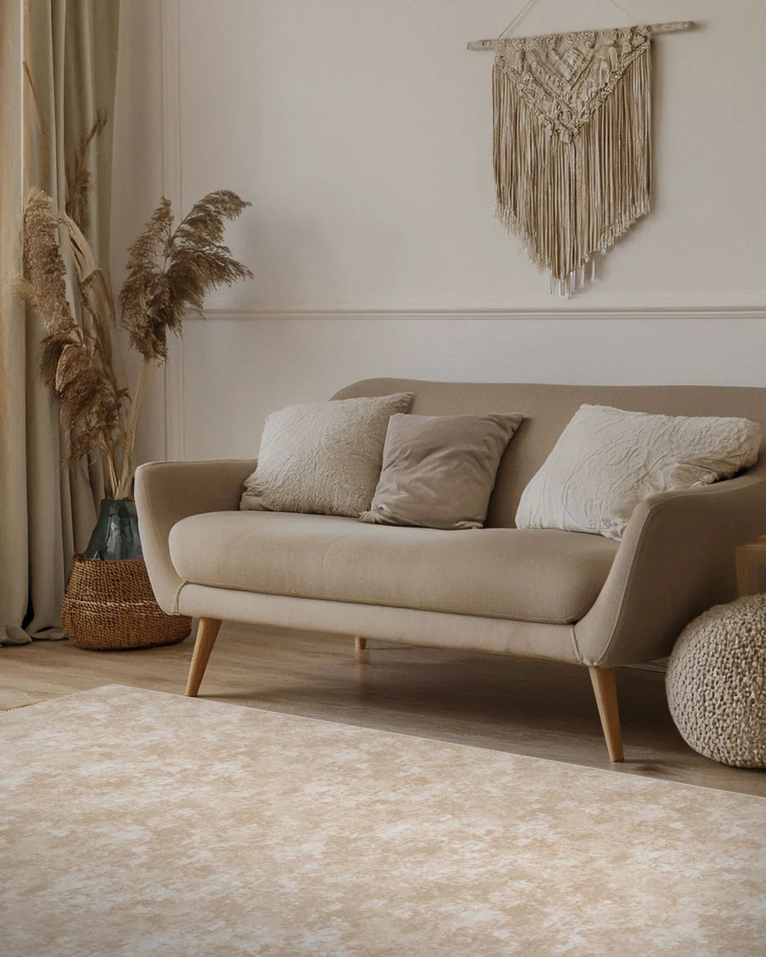 Plush Easy-Care Area Rug - PARANTEZ-3138-MINK