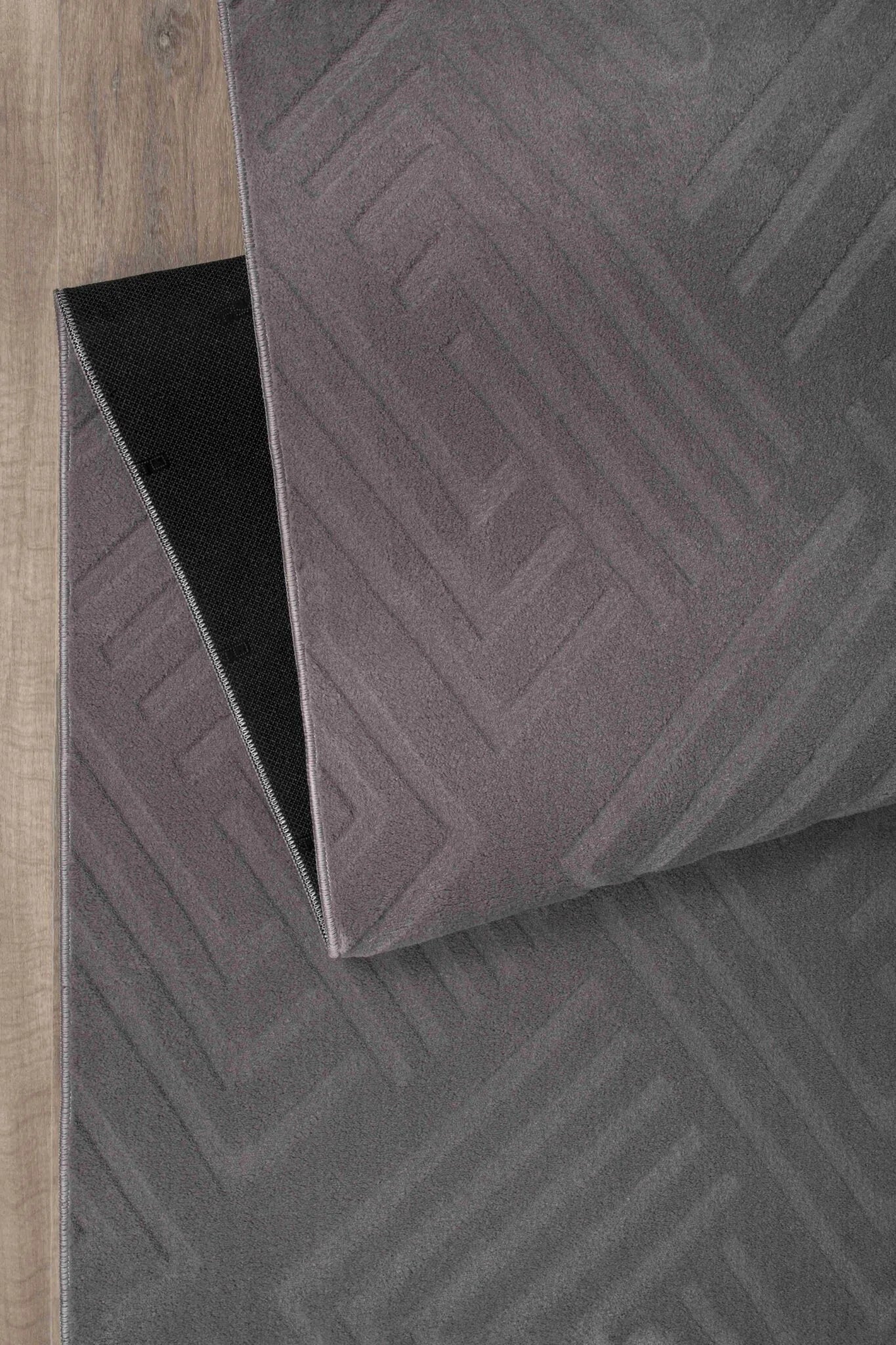 Modern Geometric, Soft & Non-Slip - OPPO Washable Rug 1010 Grey