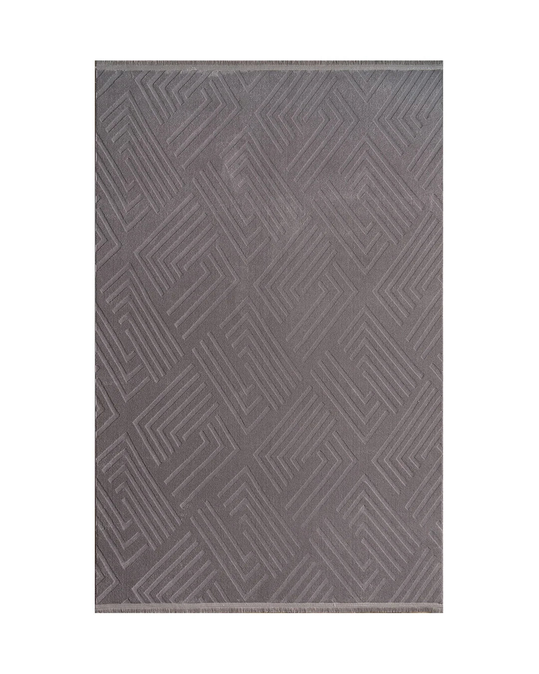 Modern Geometric, Soft & Non-Slip - OPPO Washable Rug 1010 Grey