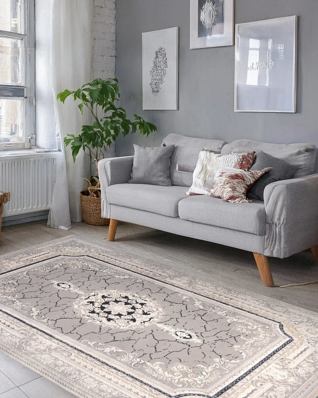 Ruby Marble Medallion Rug