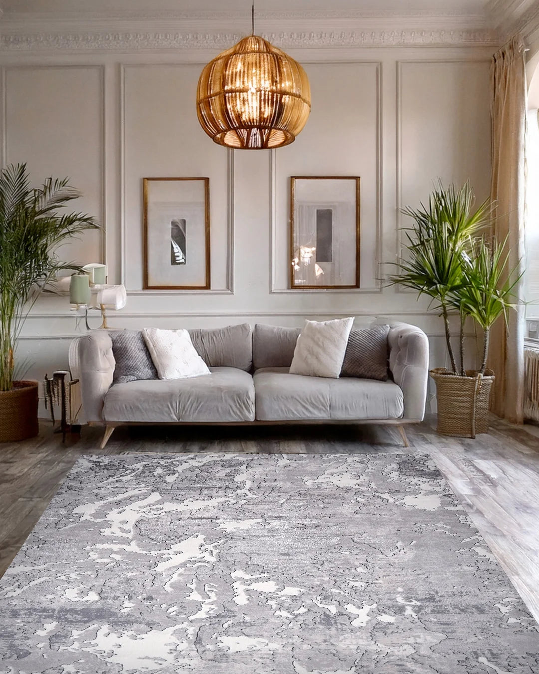 Ruby Abstract Marble Rug