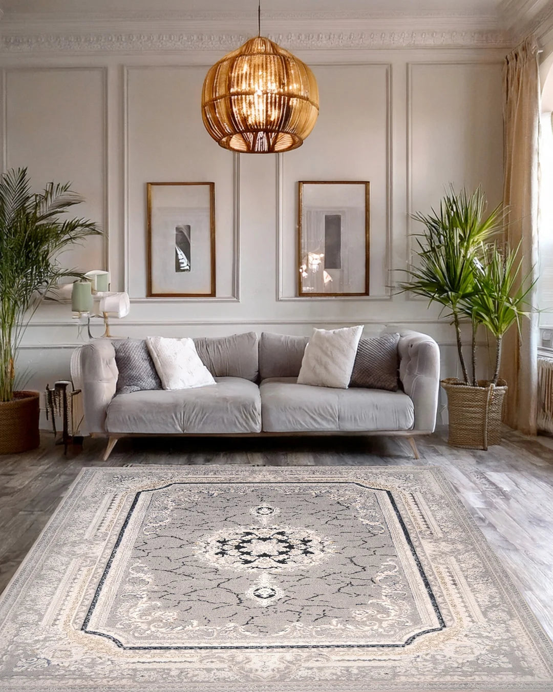 Ruby Marble Medallion Rug