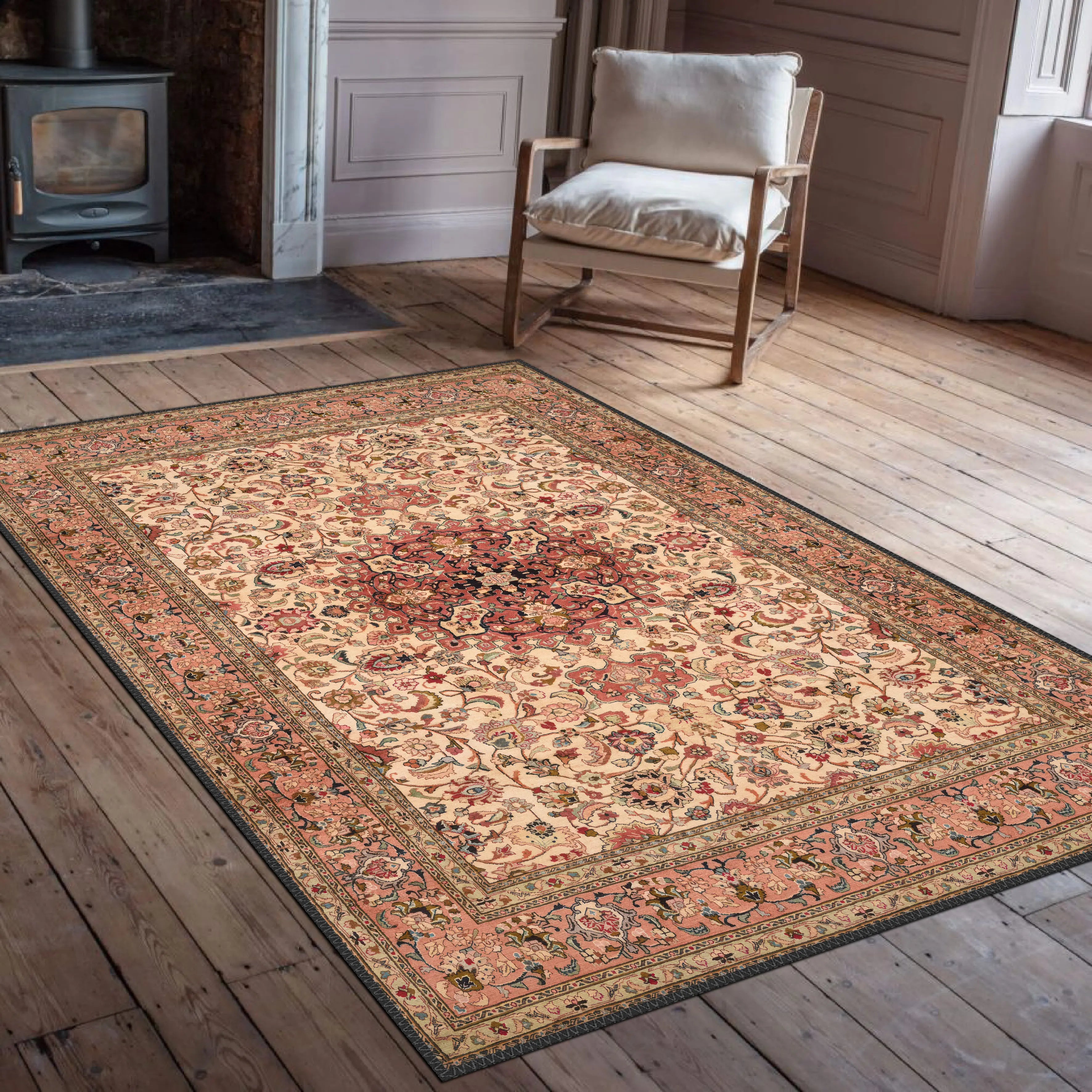 Cream Color Oriental Rug - Aladdinrugs