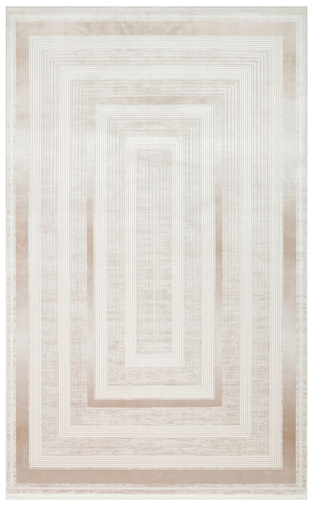 Ivory Depth Lines Rug | Modern Neutral Geometric Area Rug
