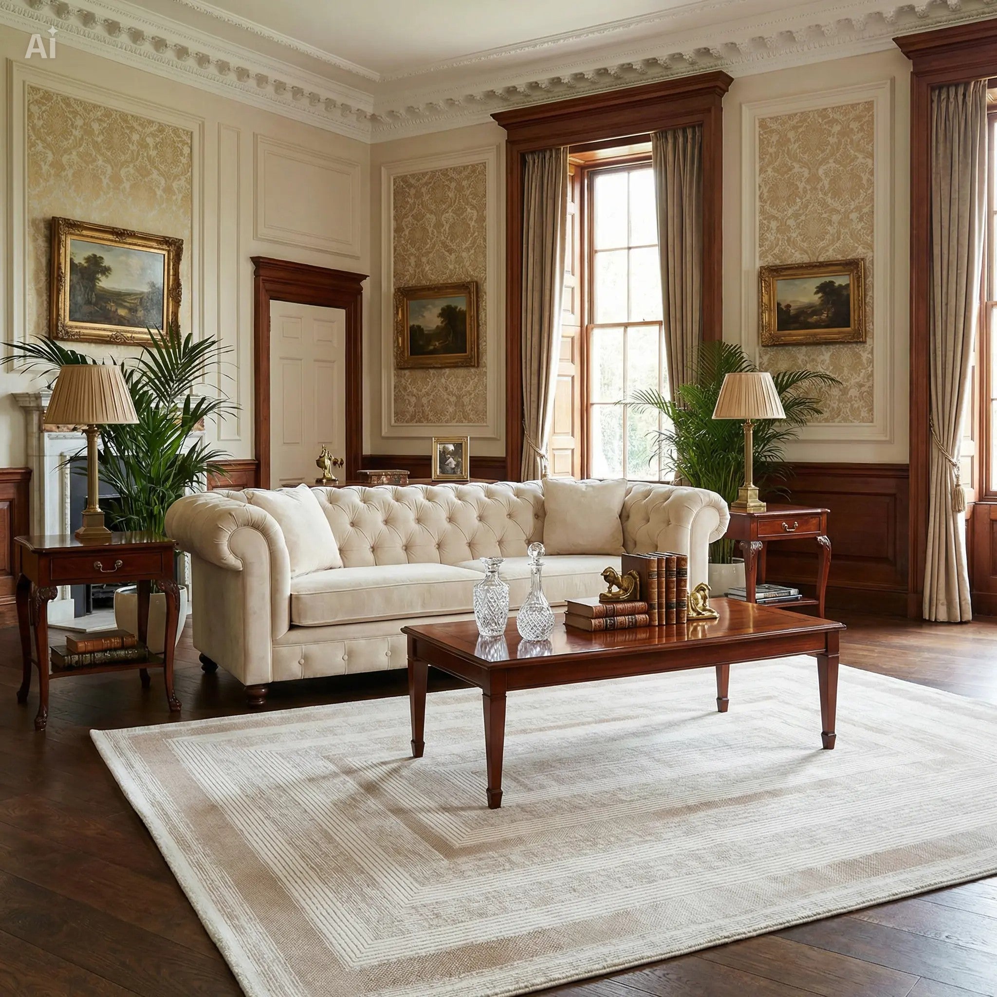 Ivory Depth Lines Rug | Modern Neutral Geometric Area Rug