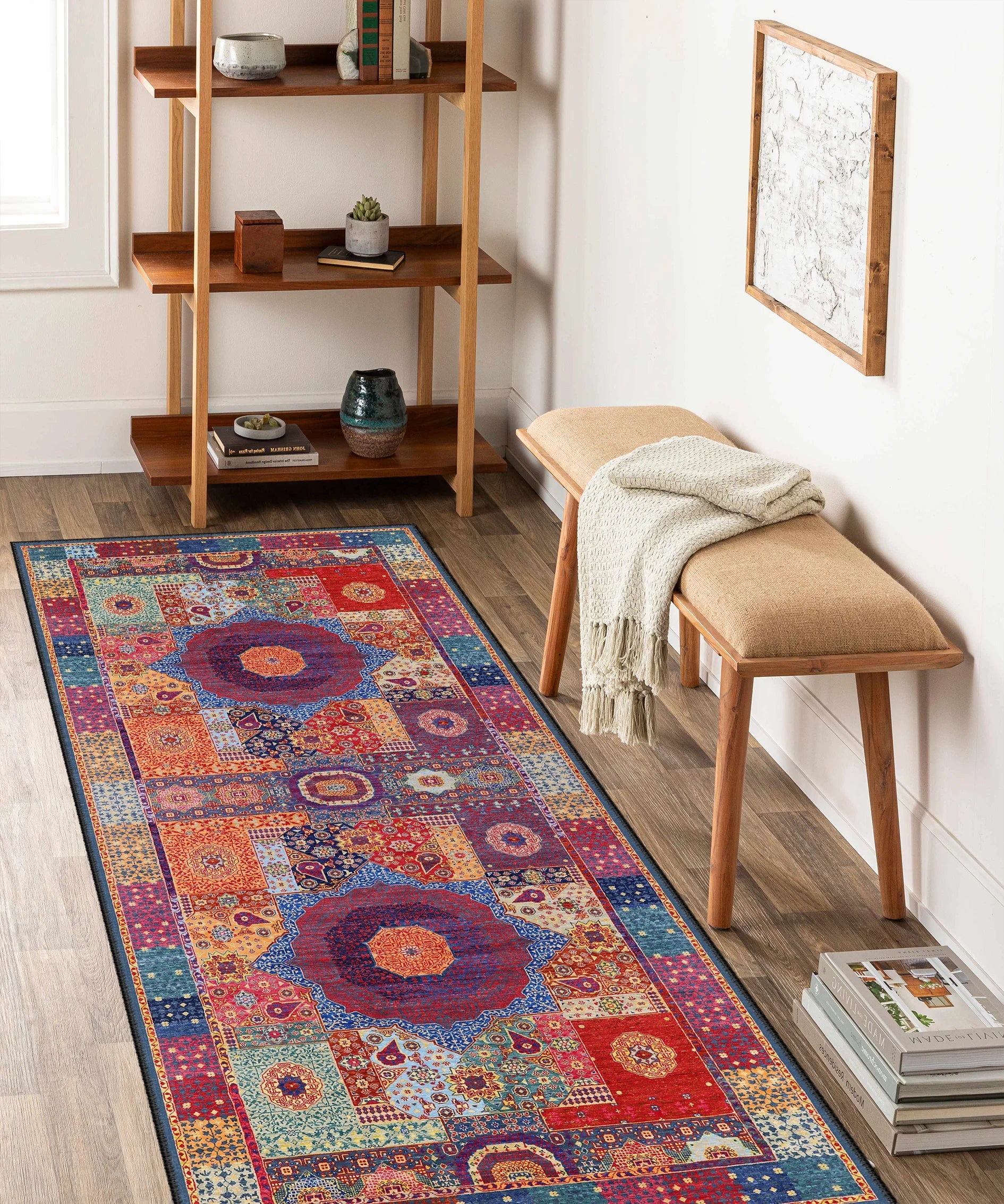 Colorful Patchwork Area Rug - KL 422