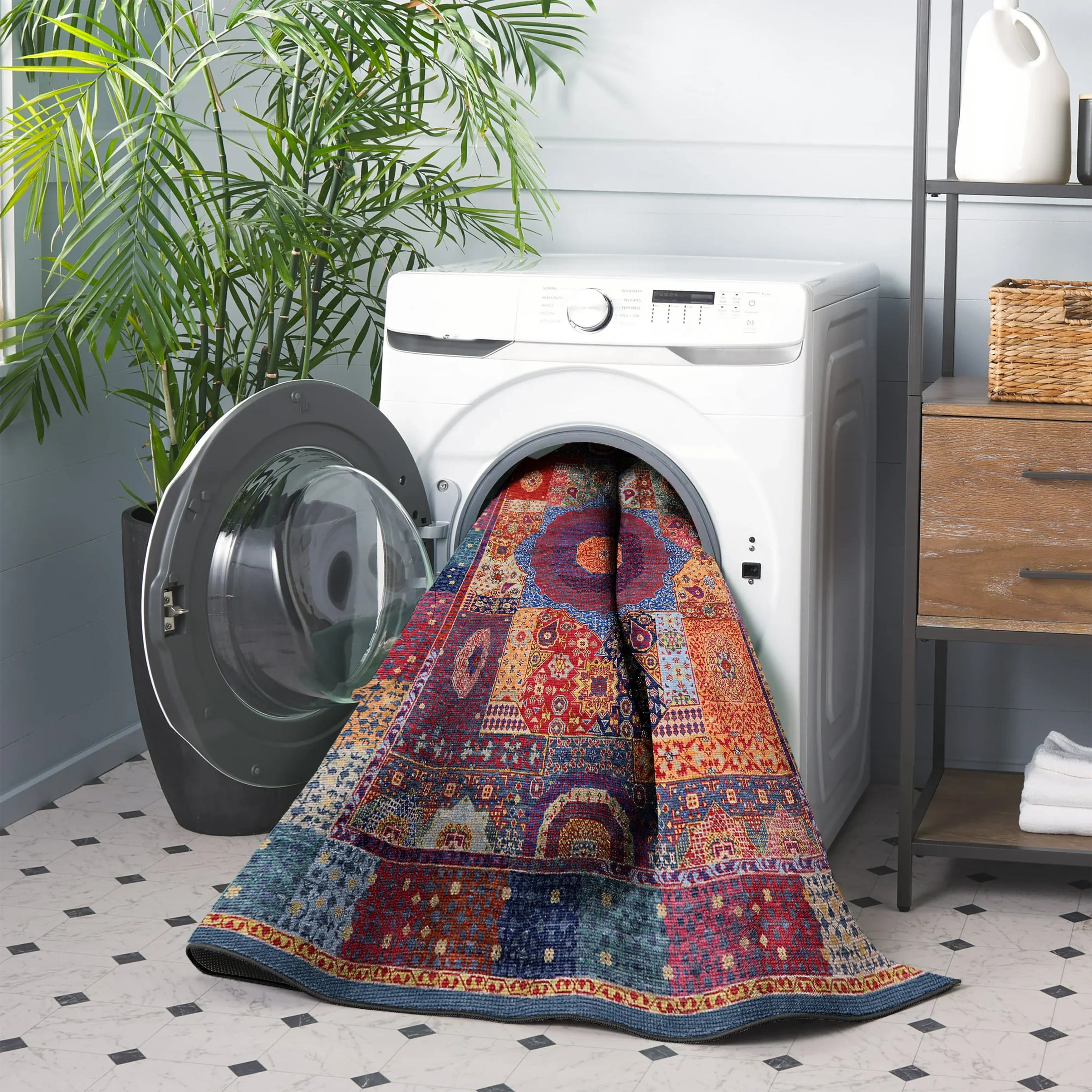 Colorful Patchwork Area Rug - KL 422