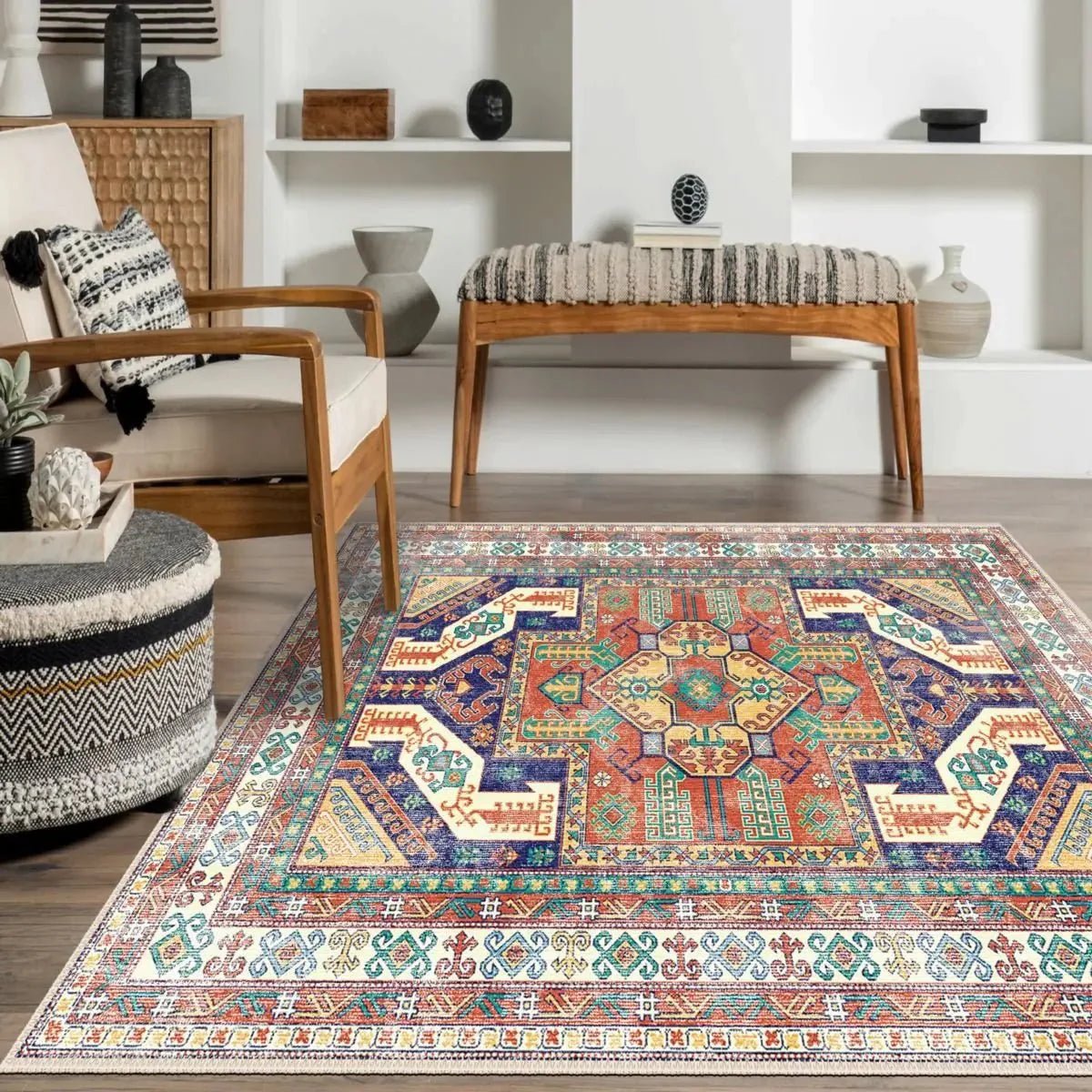 Kazakh Runner Rug - Aladdinrugs