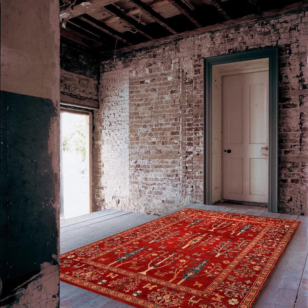 Tree and Animal Motifs - Aladdinrugs