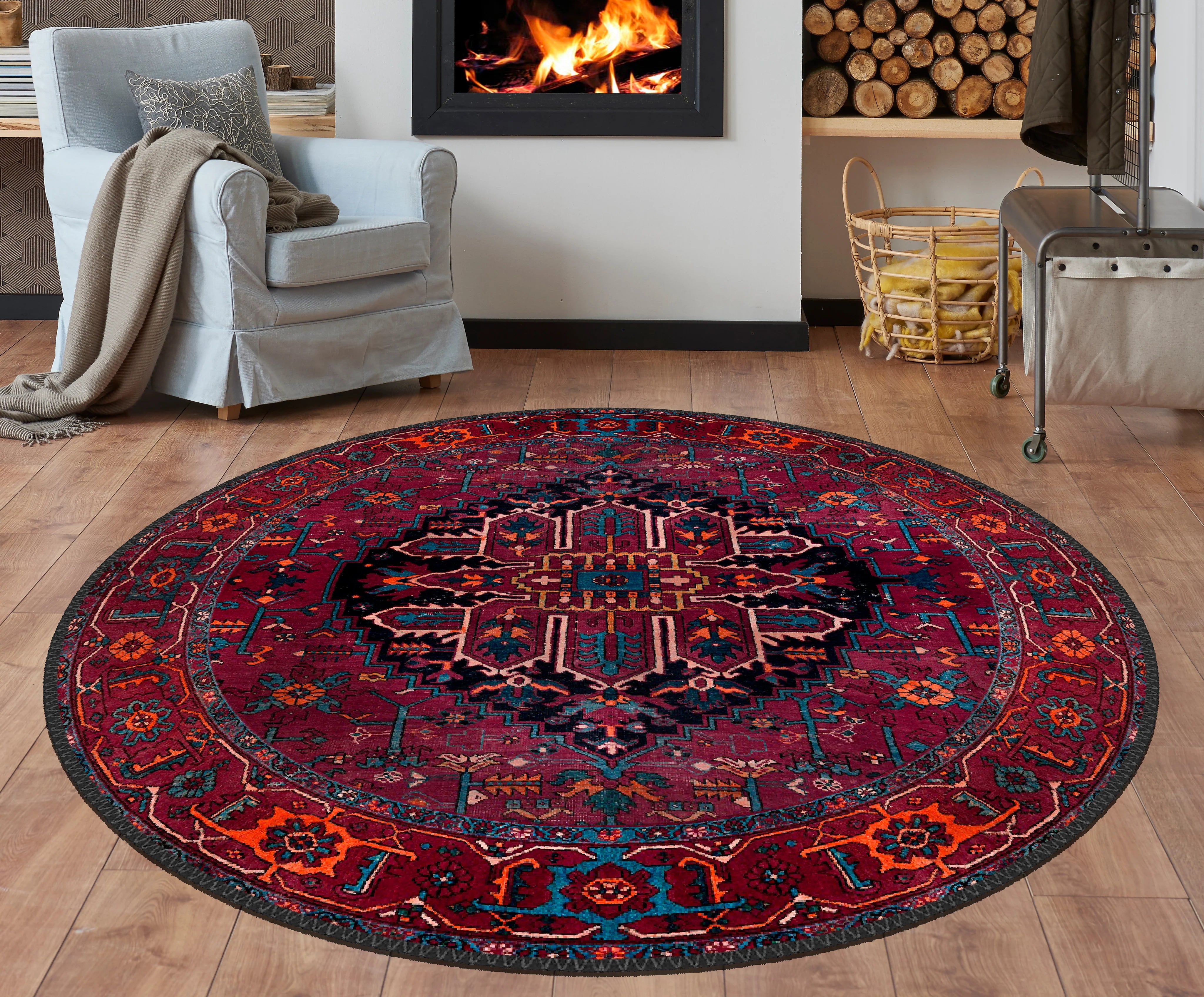 Deep Burgundy Rug - Aladdinrugs