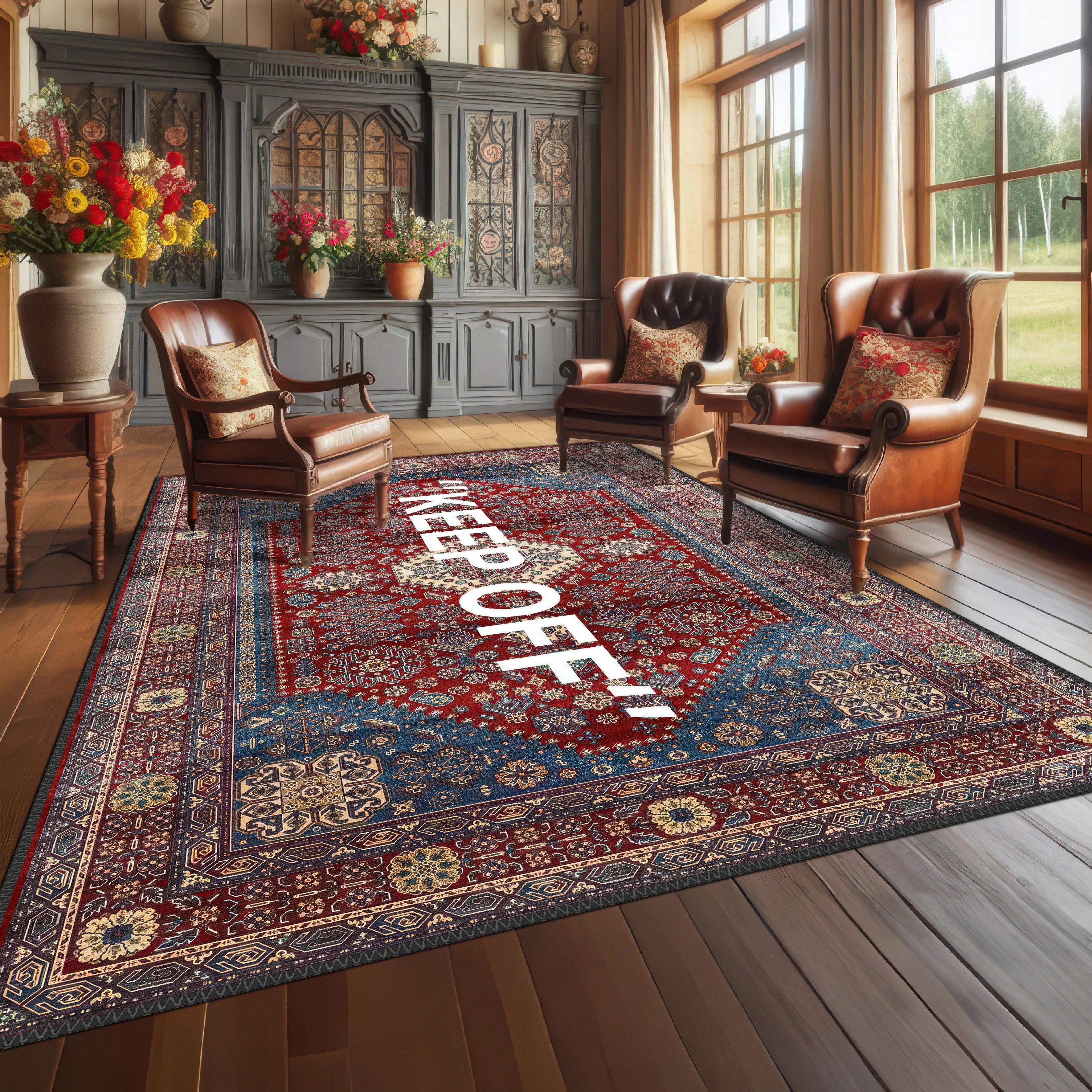 KEEP OFF Oriental Rug - Aladdinrugs