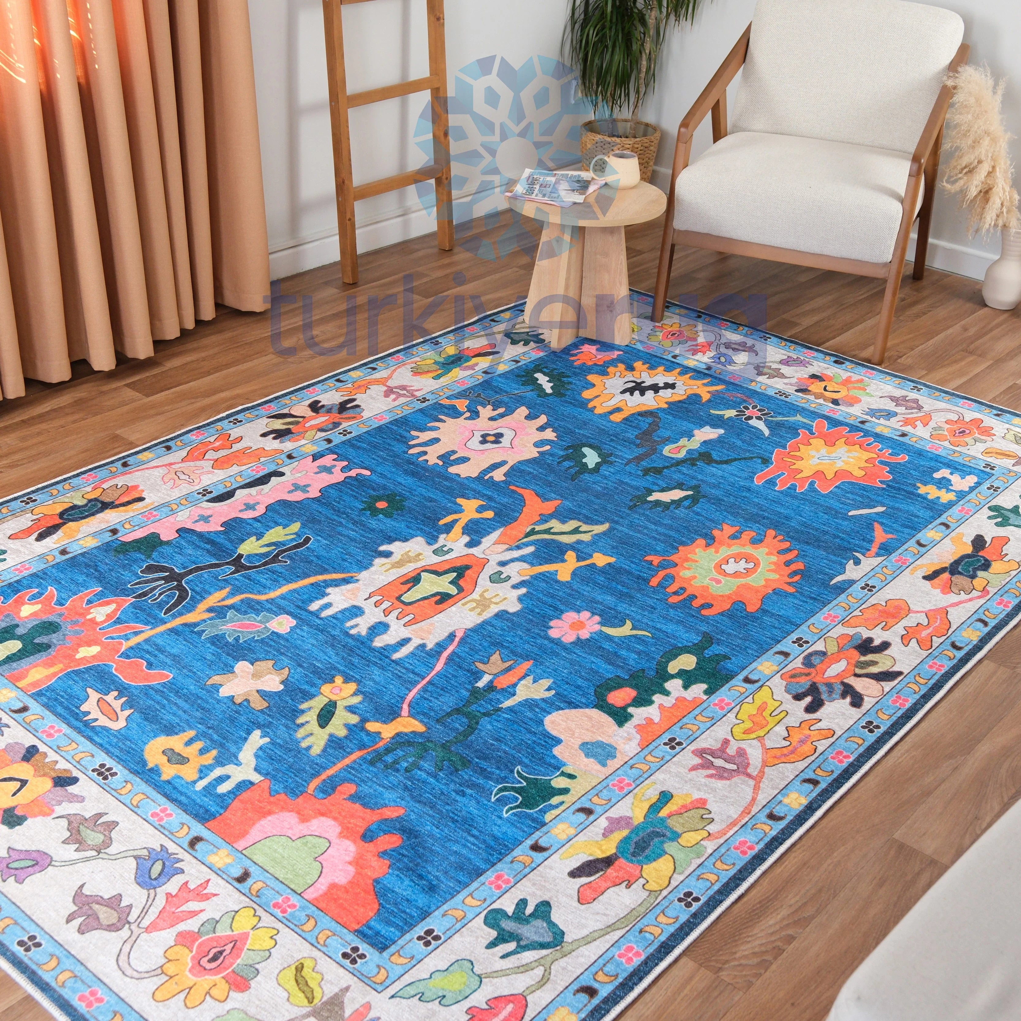 Colorful Oushak Rug - Aladdinrugs