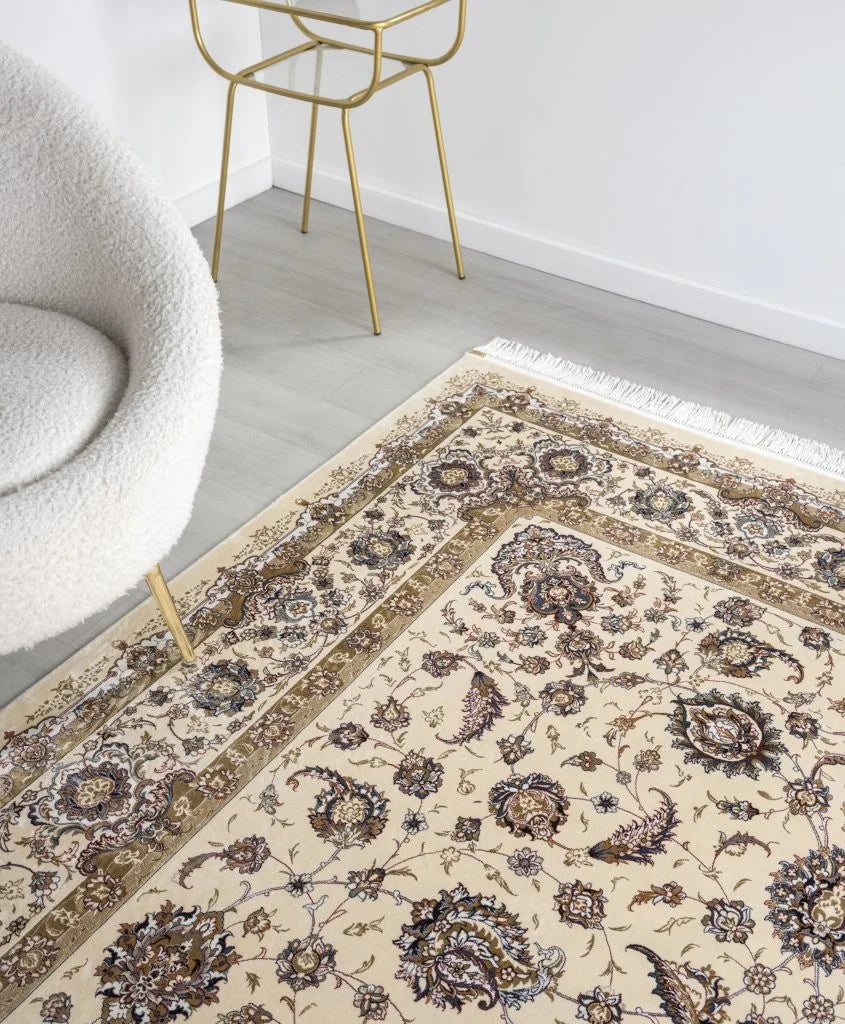 Minyatur Persian Garden Cream Traditional Rug