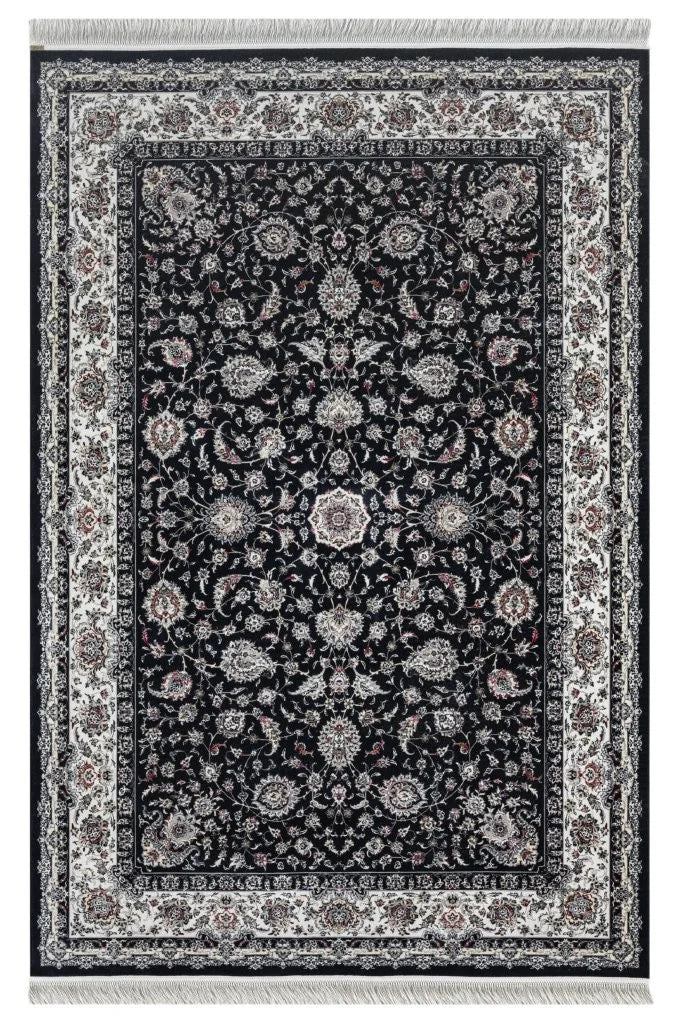 Minyatur Classic Persian Navy Traditional Rug