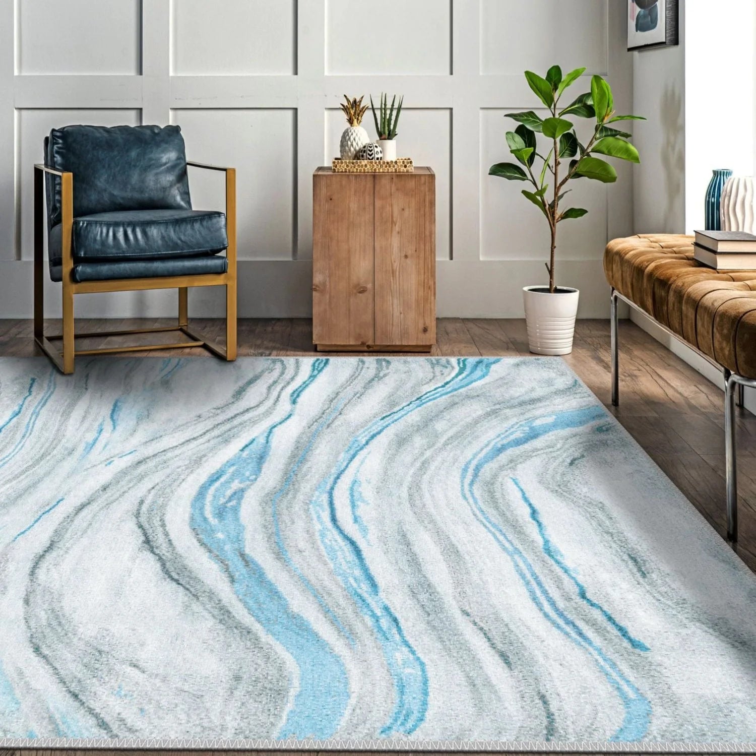 Chic Marble Runner - Aladdinrugs
