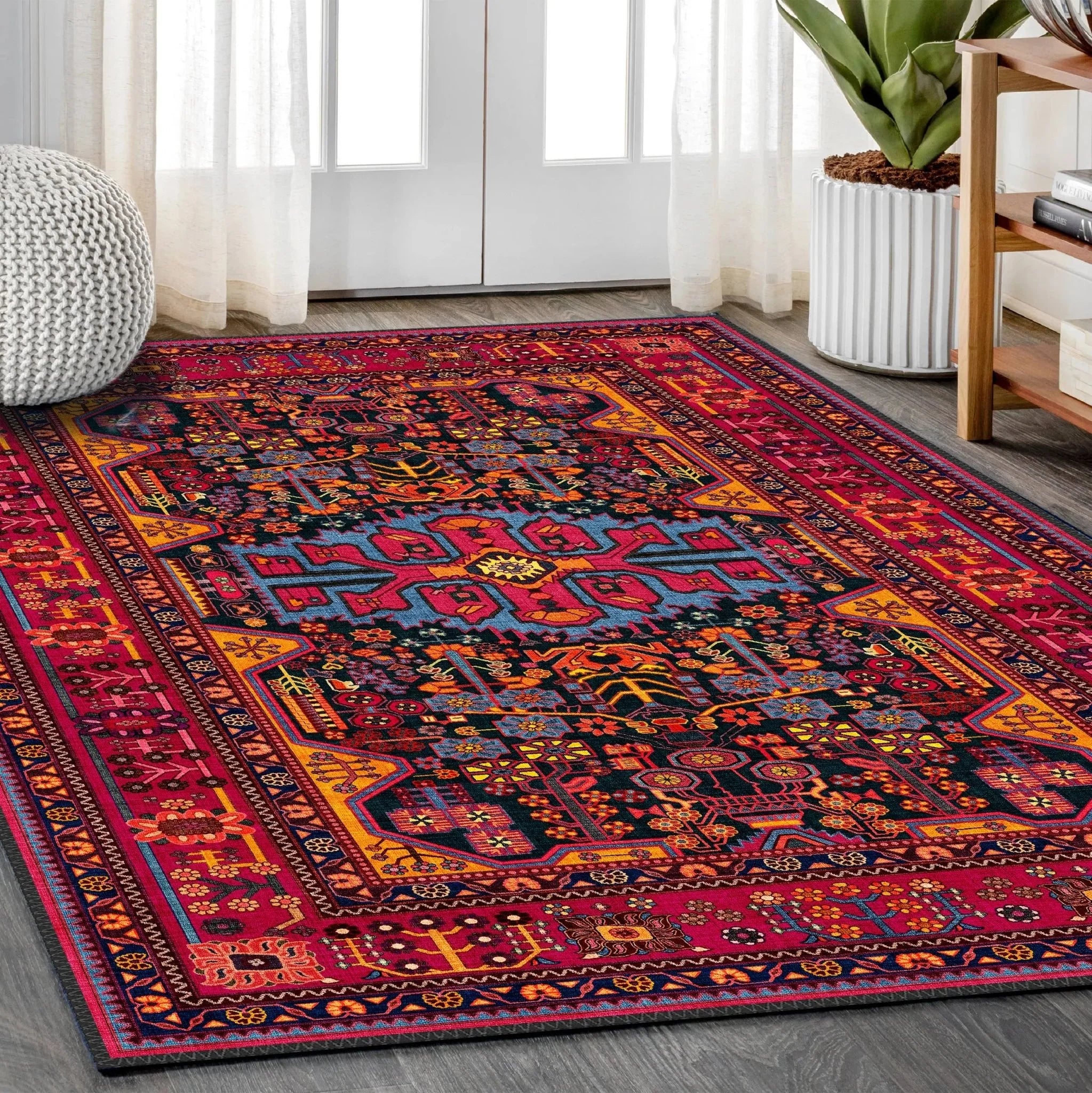 Vibrant Persian Style Bold Rug - Aladdinrugs