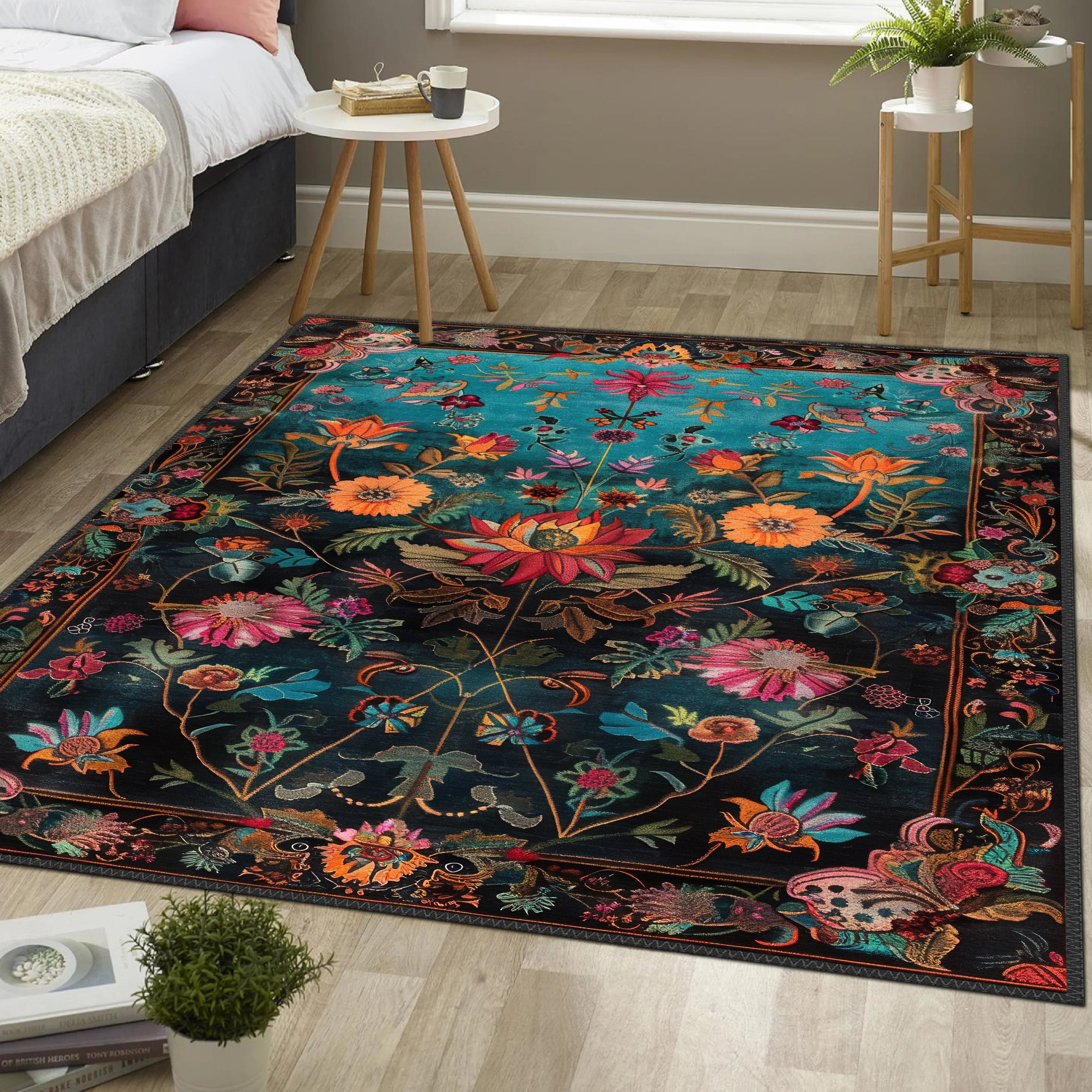 Floral Tapestry Rug - Aladdinrugs