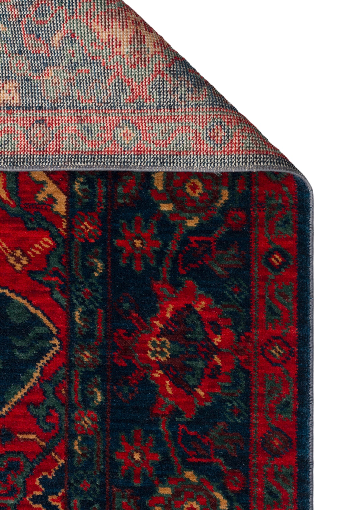 Medallion Oriental Rug Navy Red Persian Style Area Rug