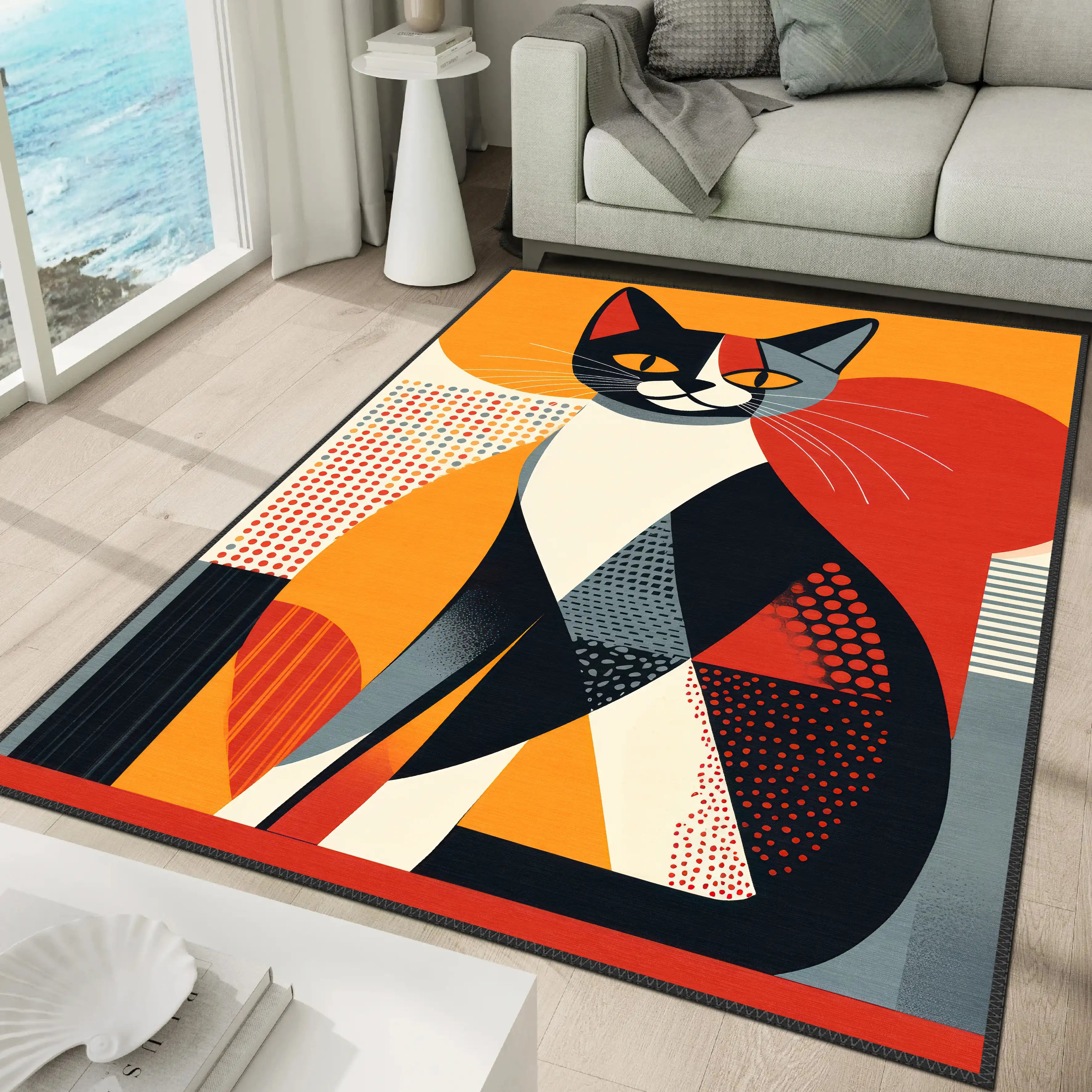 Artistic Cat Carpet - Aladdinrugs