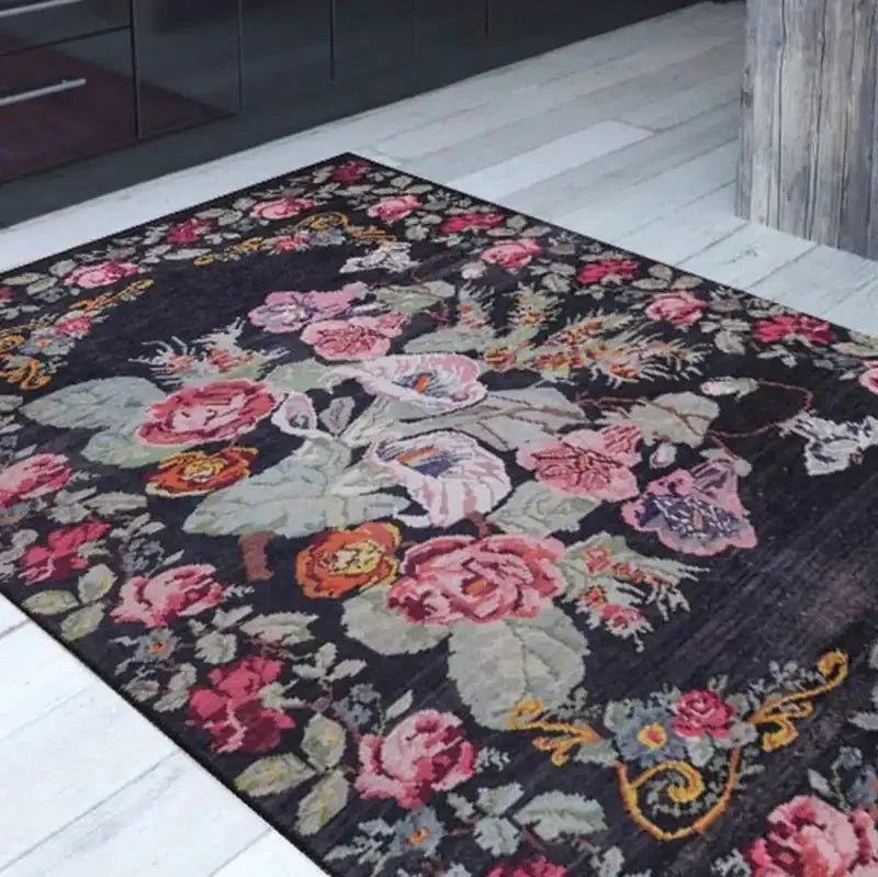 Moldovian Black Rug - Aladdinrugs