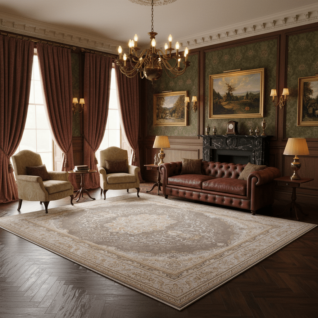 Moonlit Opal Throne Rug | Luxury Persian Style | Aladdin Rugs UK