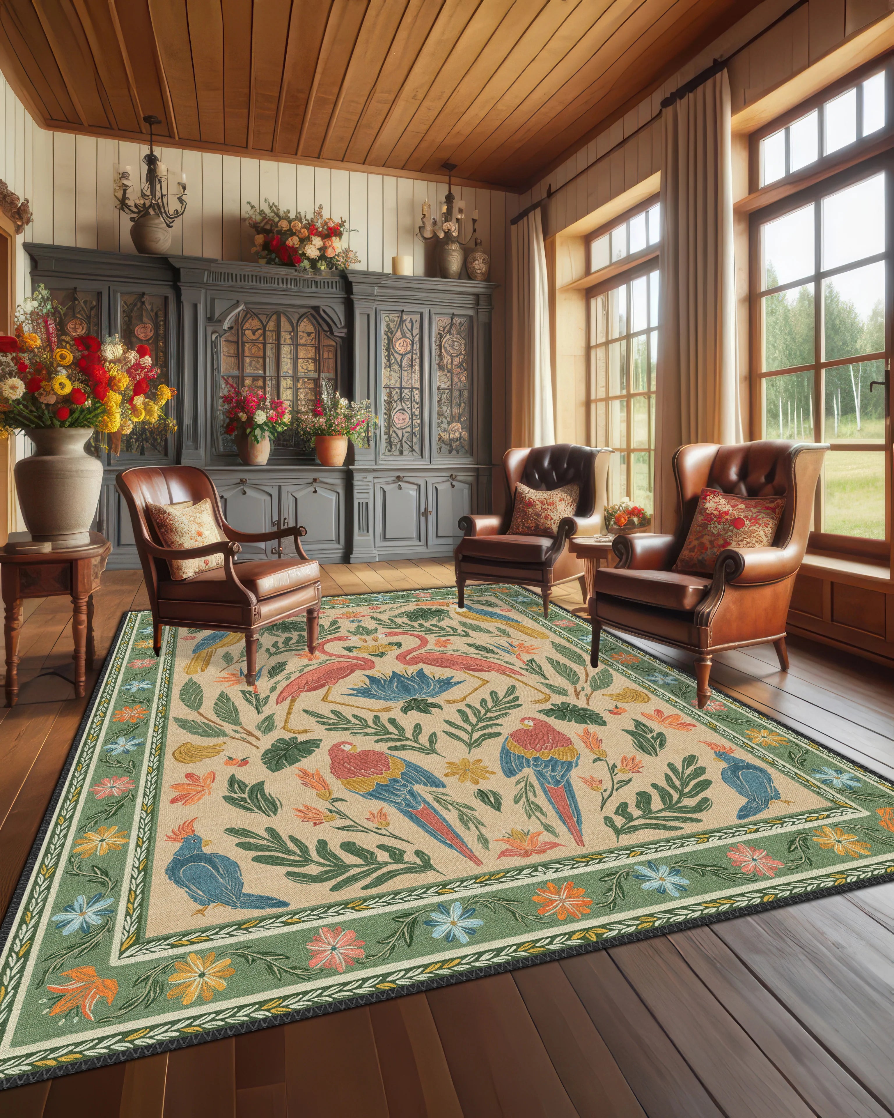 Vibrant Wildlife Rug - Aladdinrugs