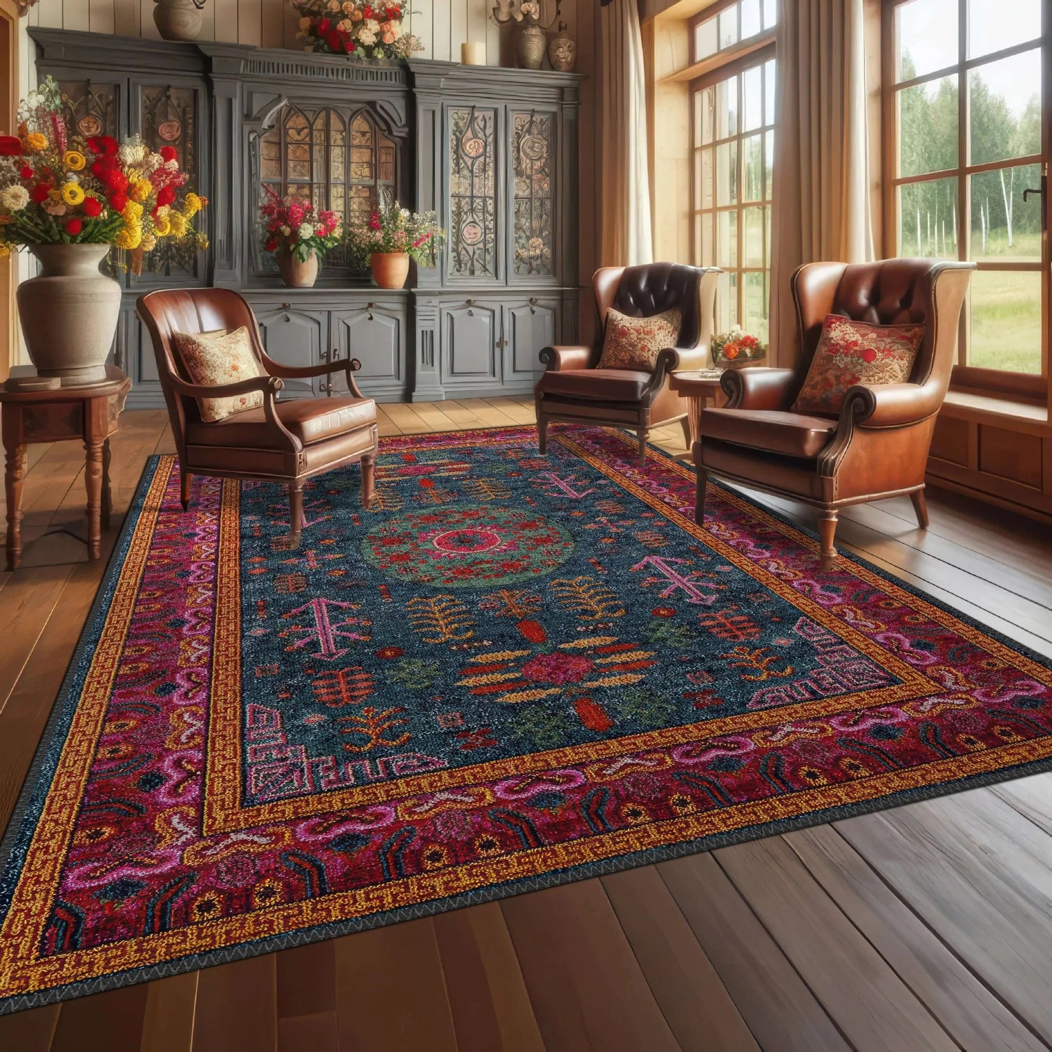 Bold Vintage - Inspired Rug - Aladdinrugs