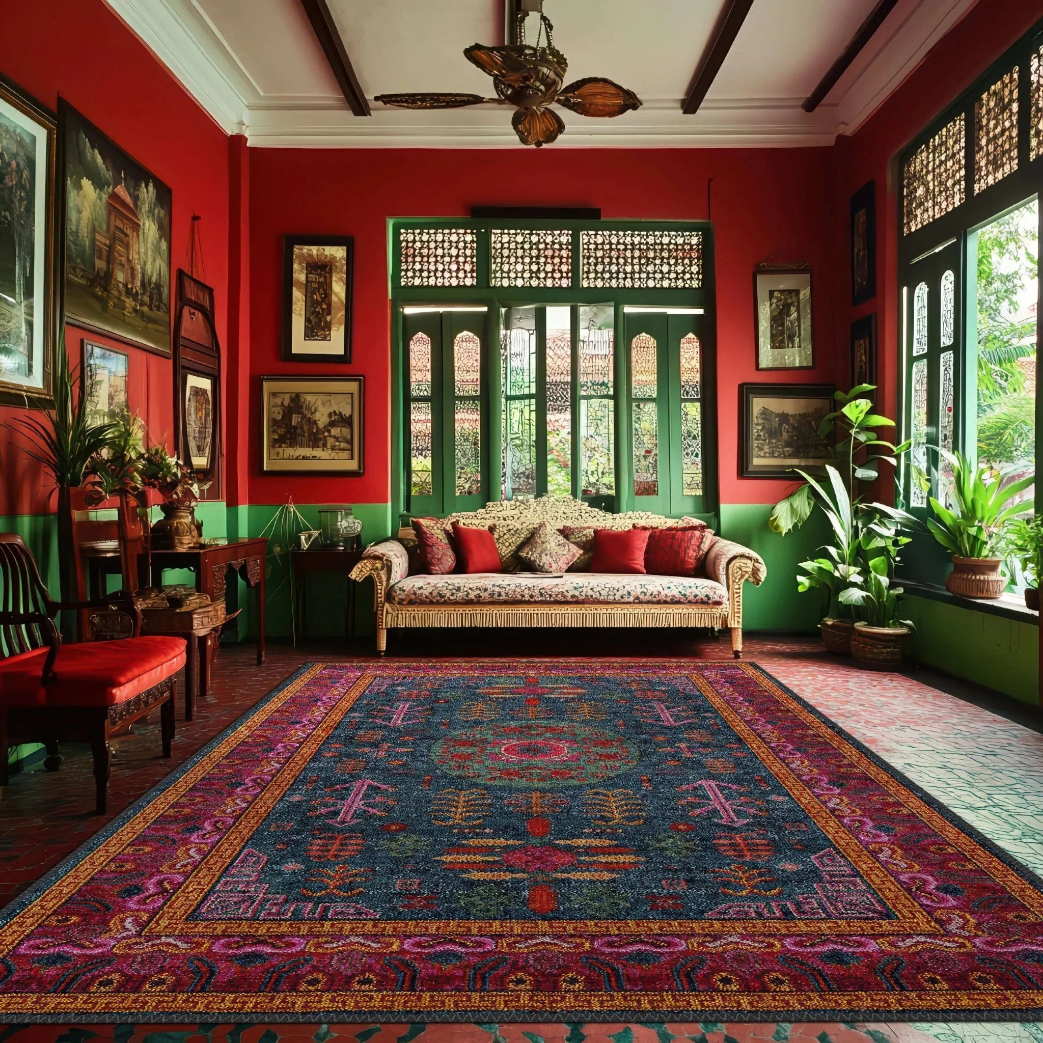 Bold Vintage - Inspired Rug - Aladdinrugs