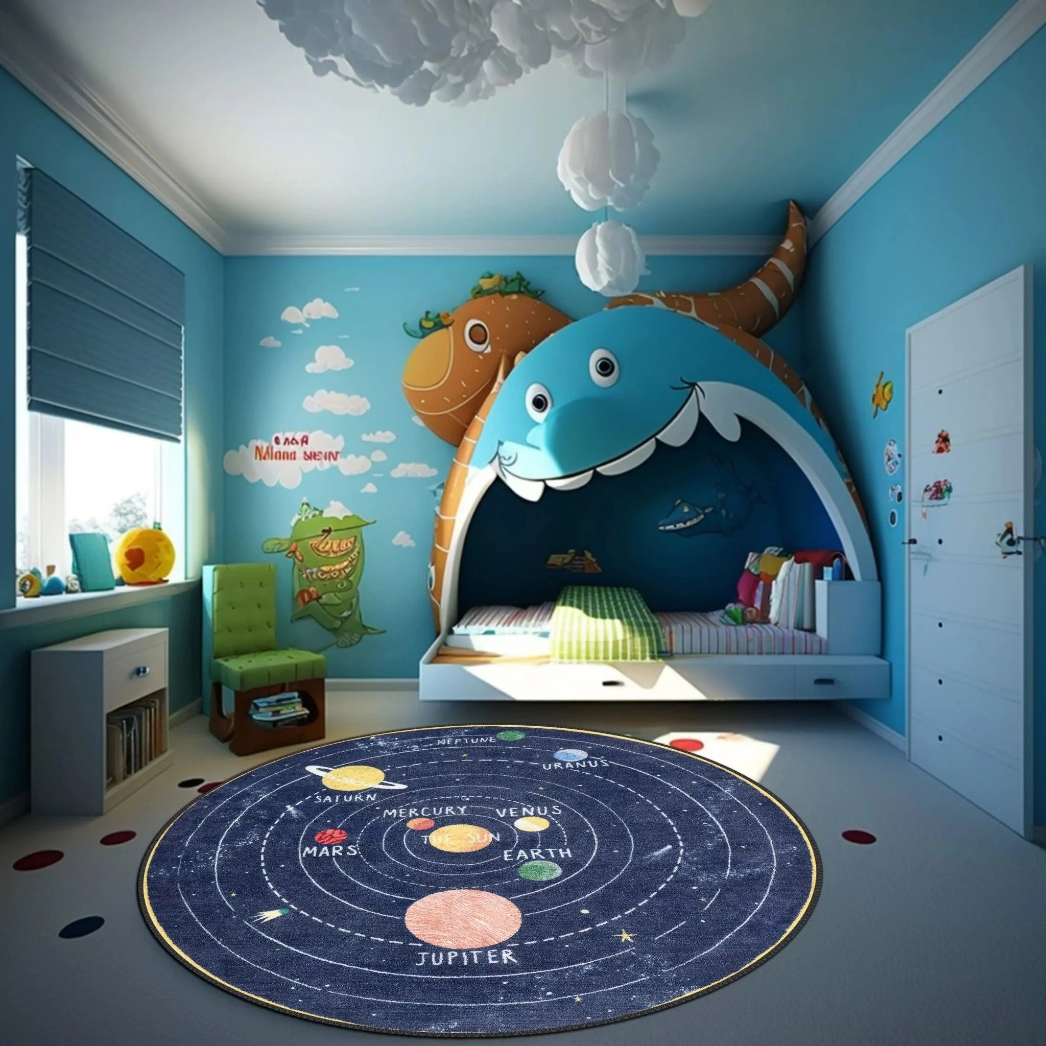 Space - Themed Kids Rug - Aladdinrugs