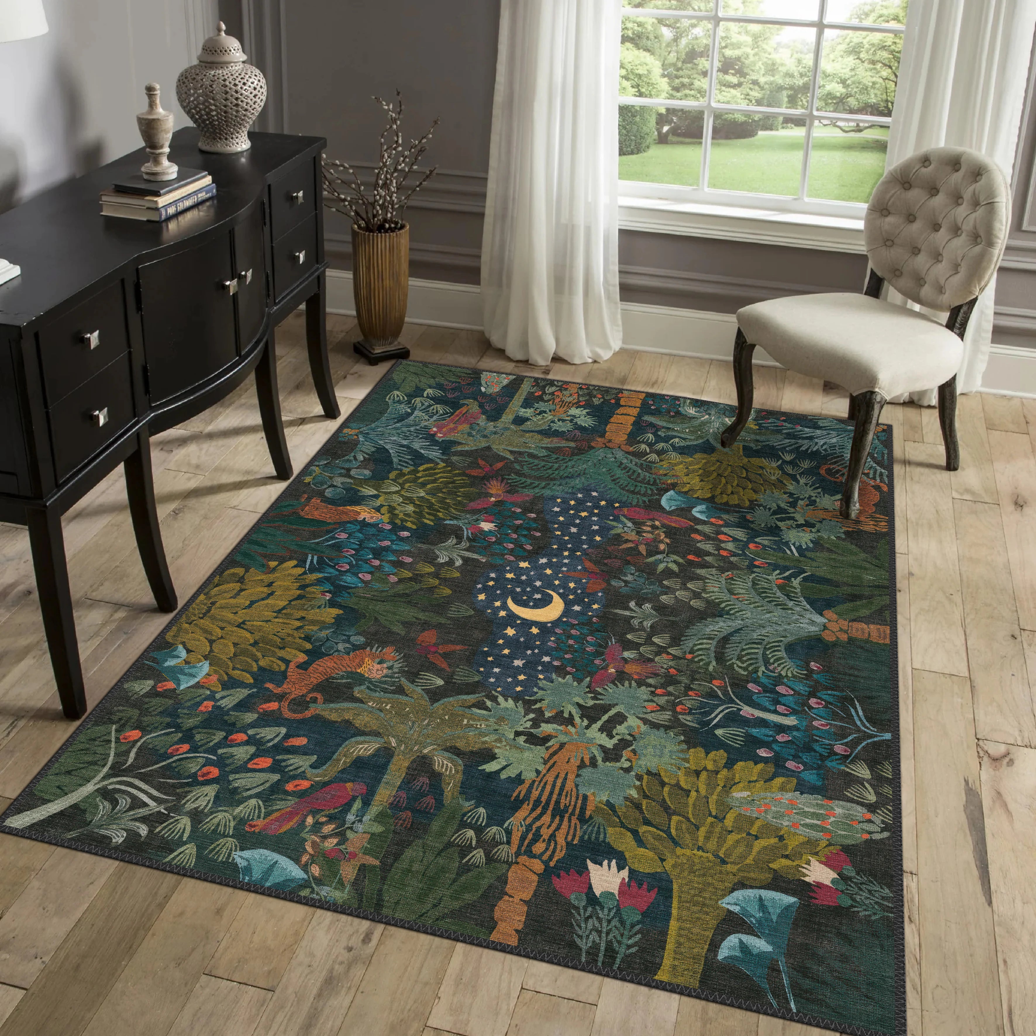 Whimsical Night Sky Rug - Aladdinrugs